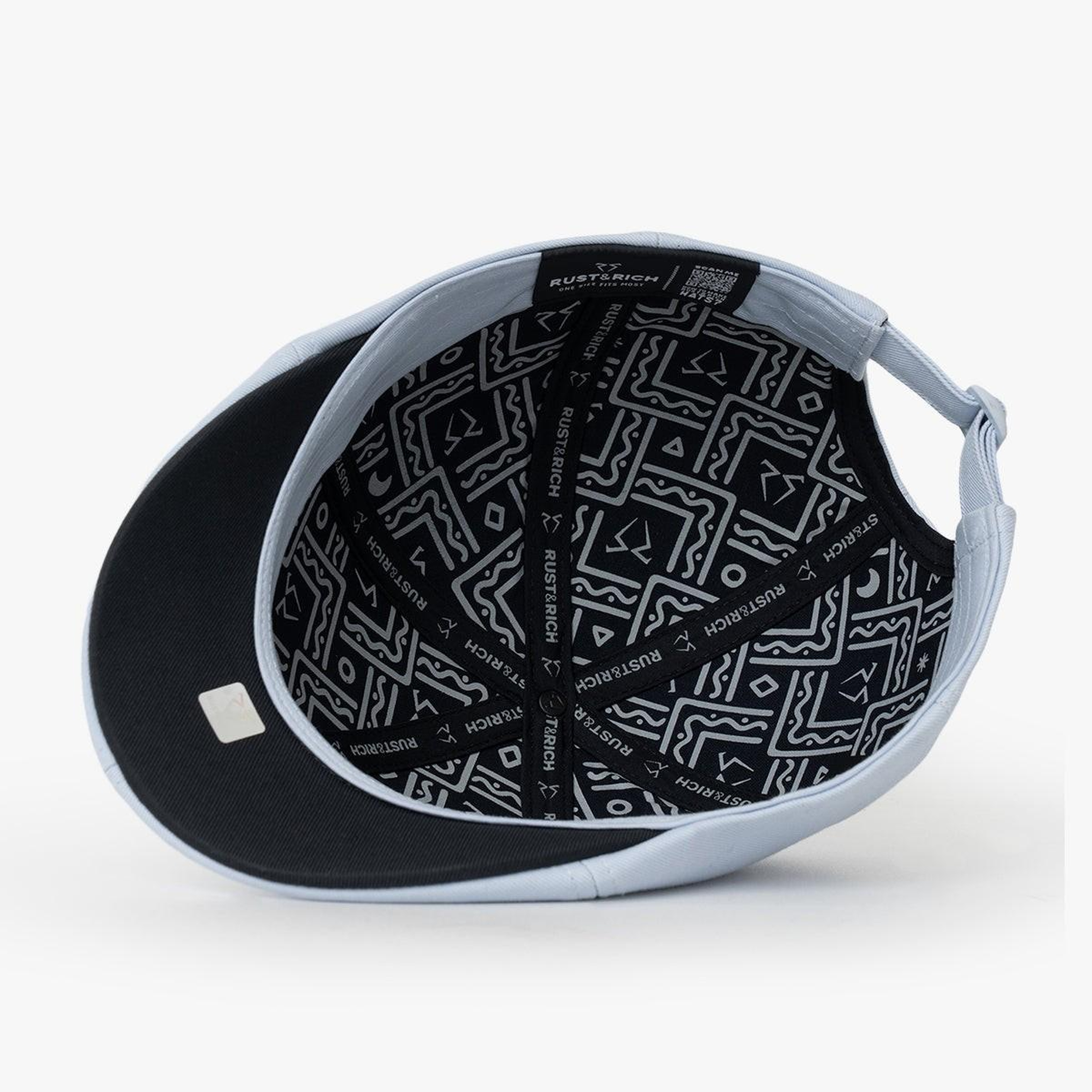 RustandRich Kadın Erkek Bebe Mavi Casket Şapka-Timeless Collection-Basic