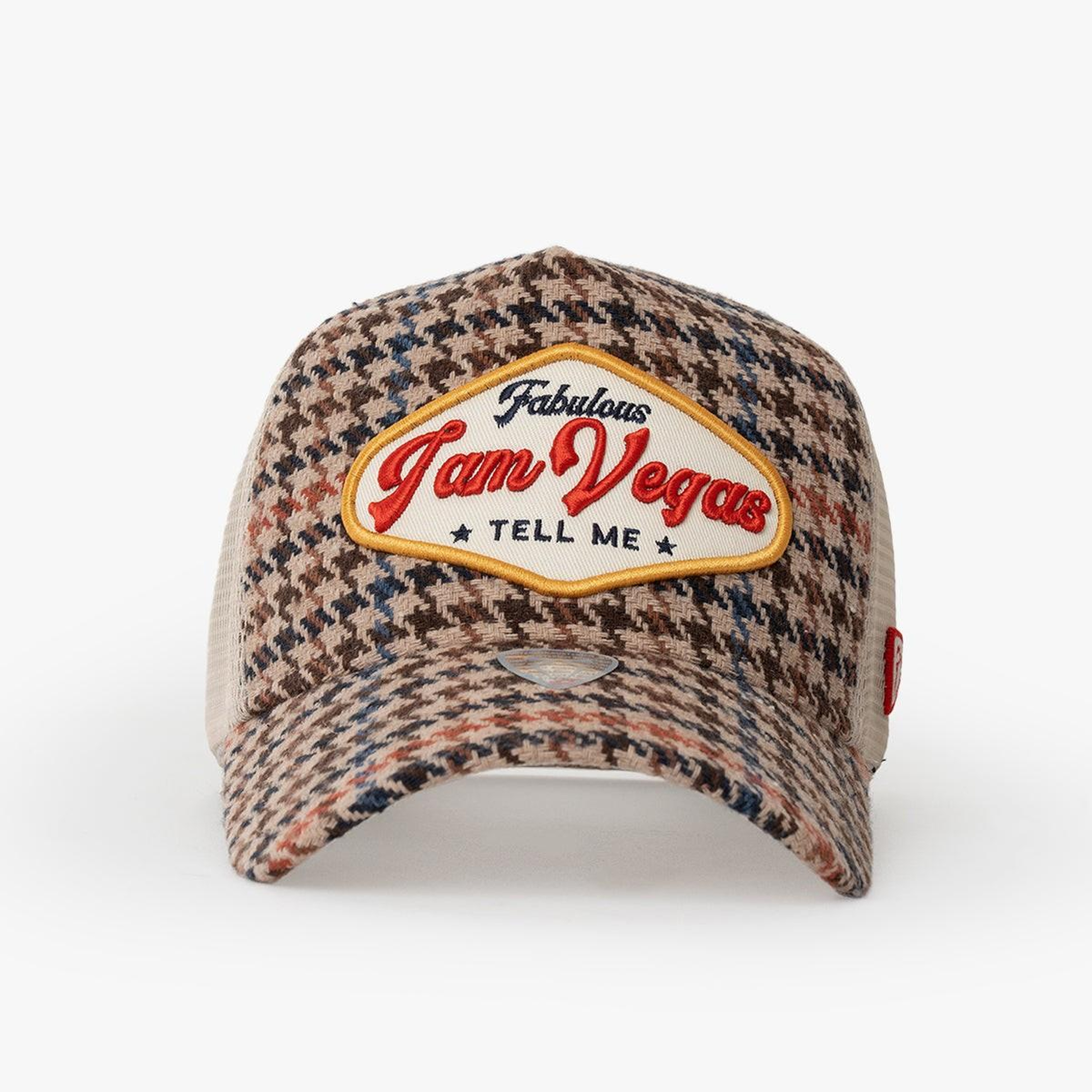 RustandRich Kadın Erkek Bej Trucker Şapka-City's Collection-Vegas