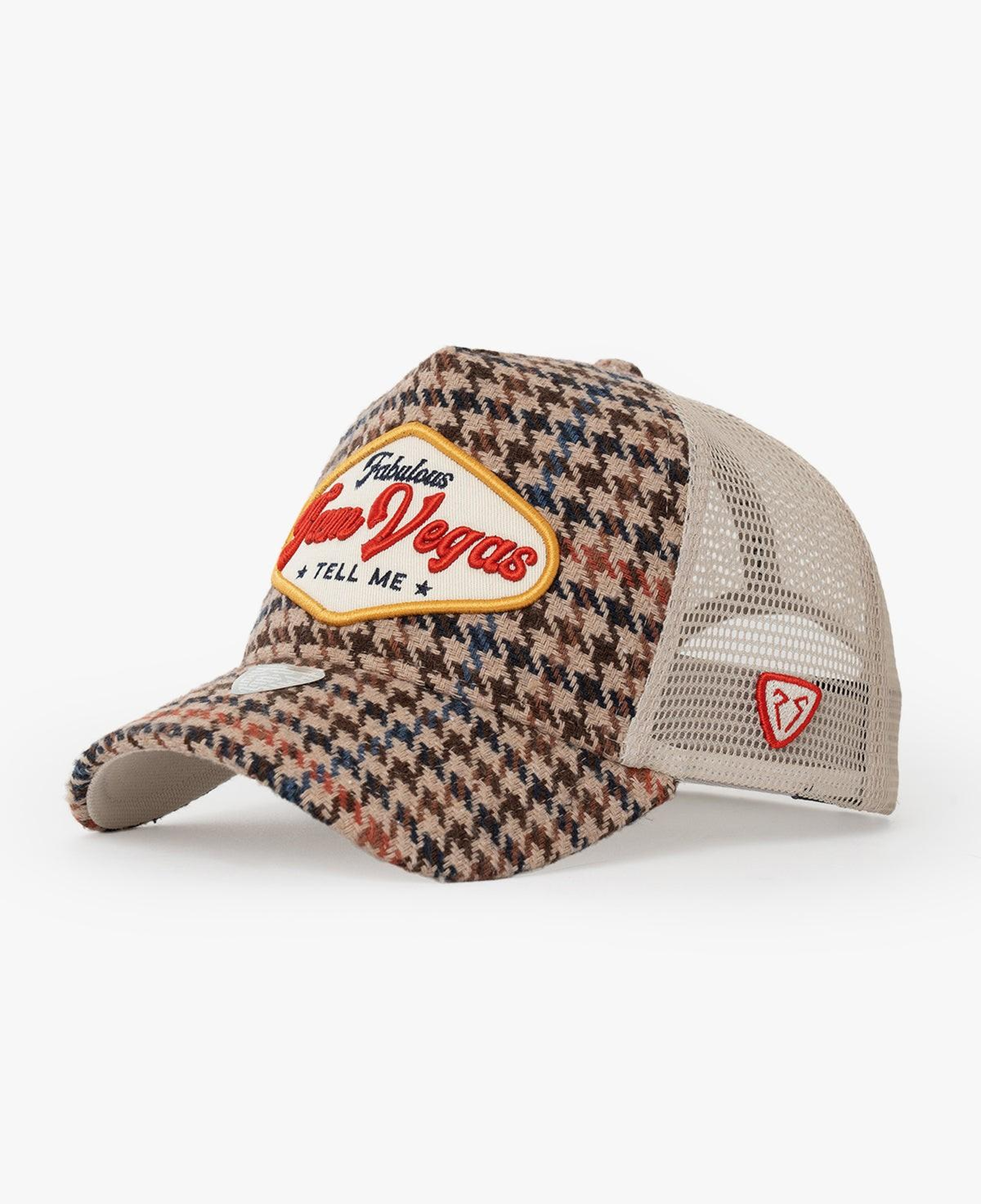 RustandRich Kadın Erkek Bej Trucker Şapka-City's Collection-Vegas