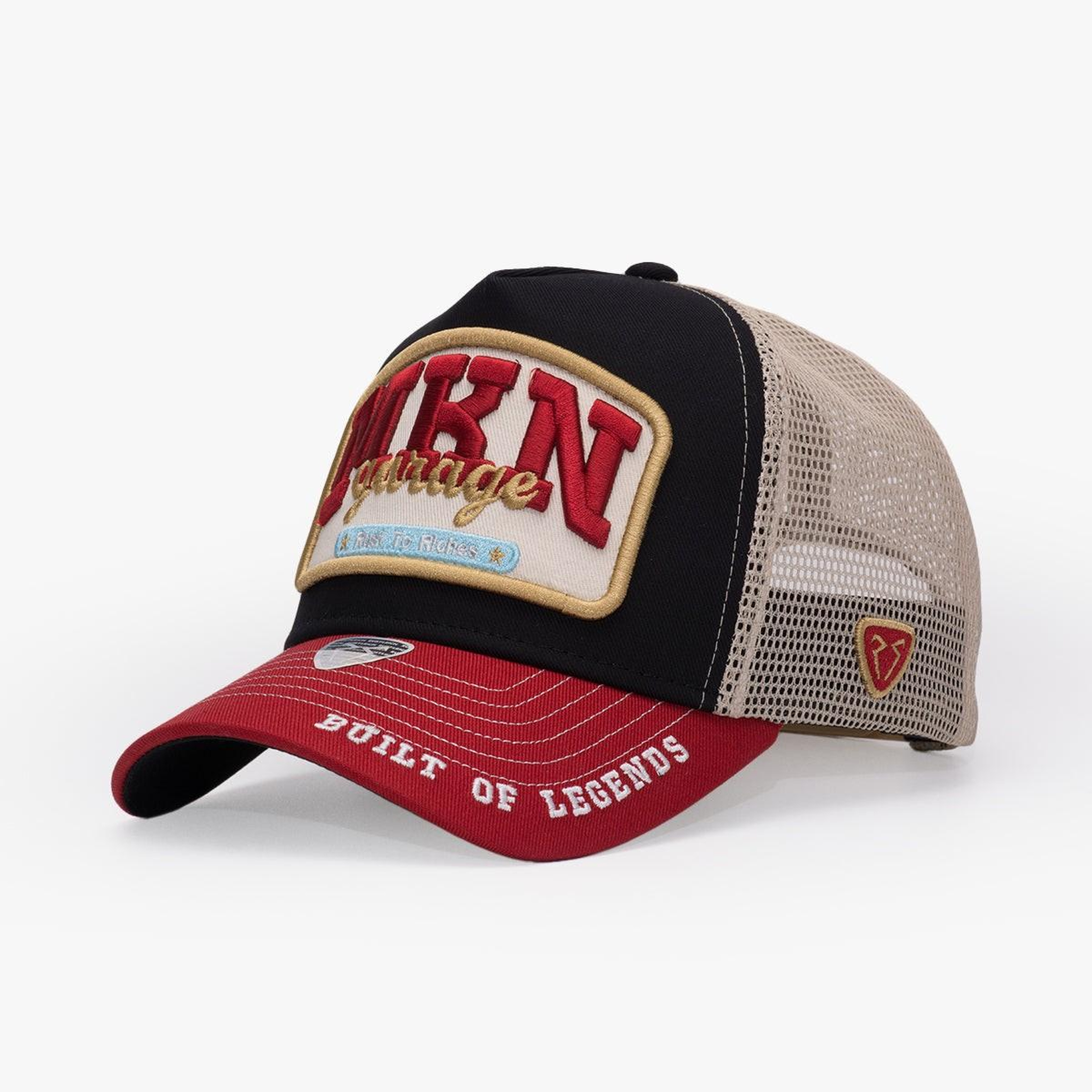 RustandRich Kadın Erkek Siyah Trucker Şapka-Professional Collection-Mkn Garage