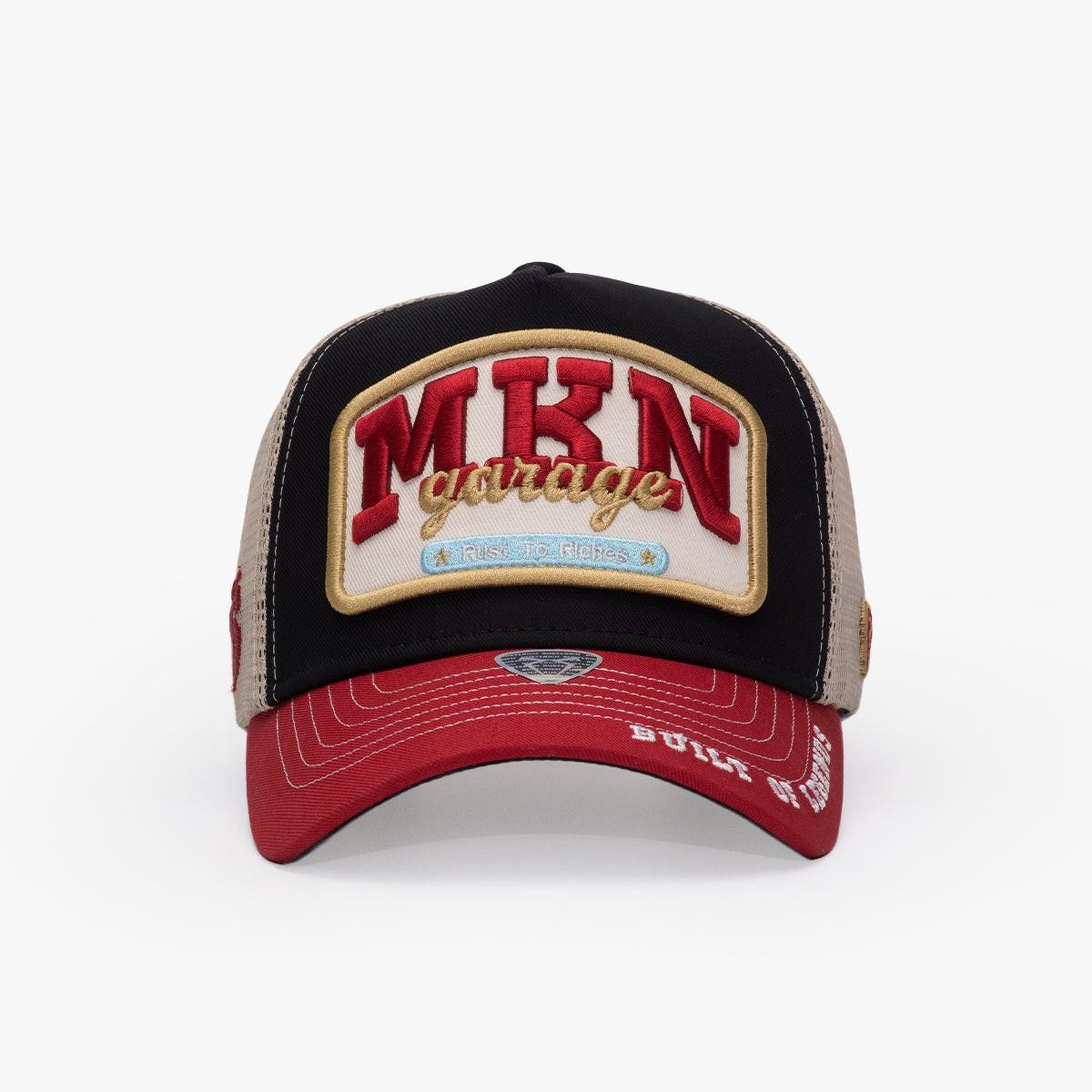 RustandRich Kadın Erkek Siyah Trucker Şapka-Professional Collection-Mkn Garage