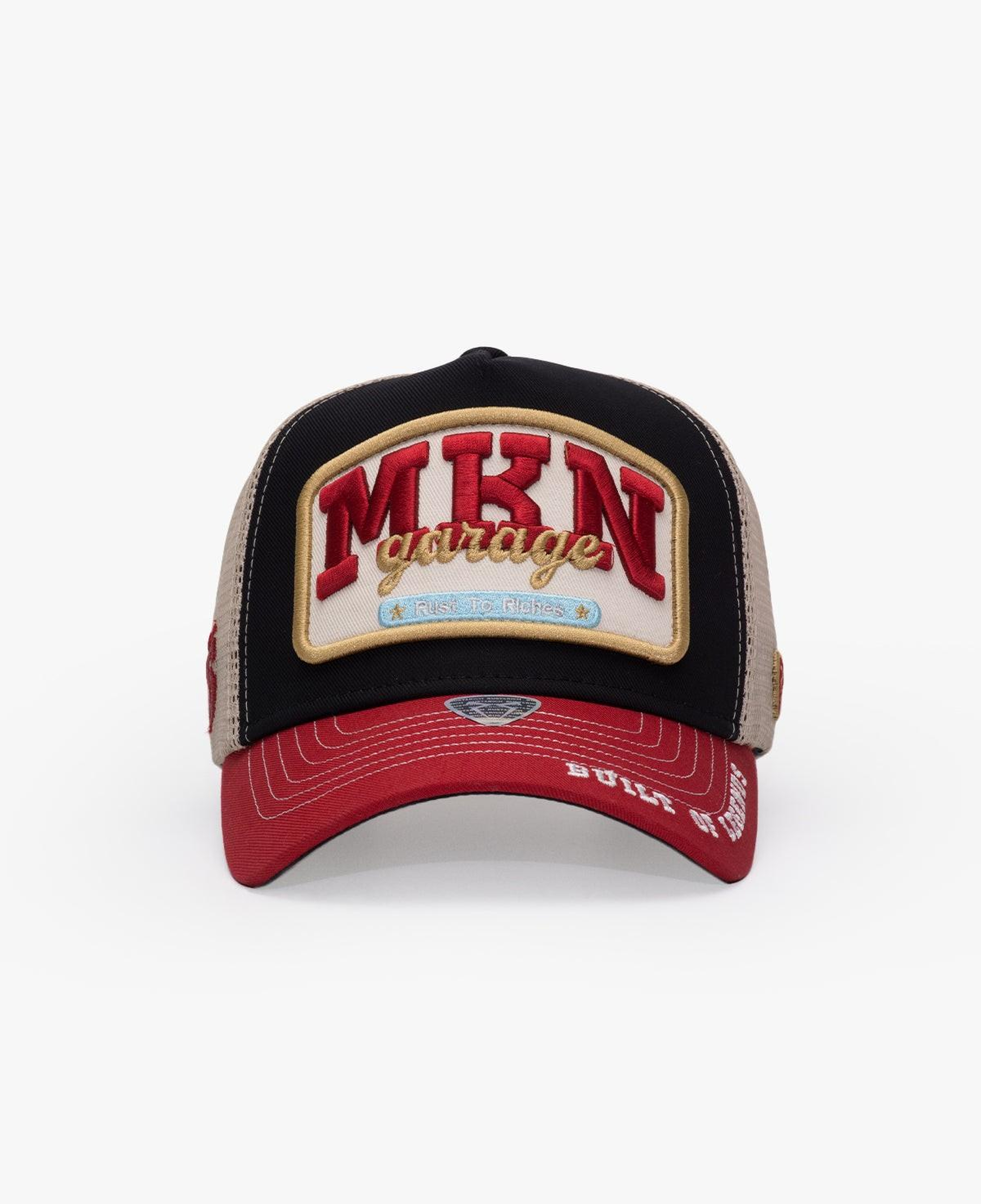 RustandRich Kadın Erkek Siyah Trucker Şapka-Professional Collection-Mkn Garage