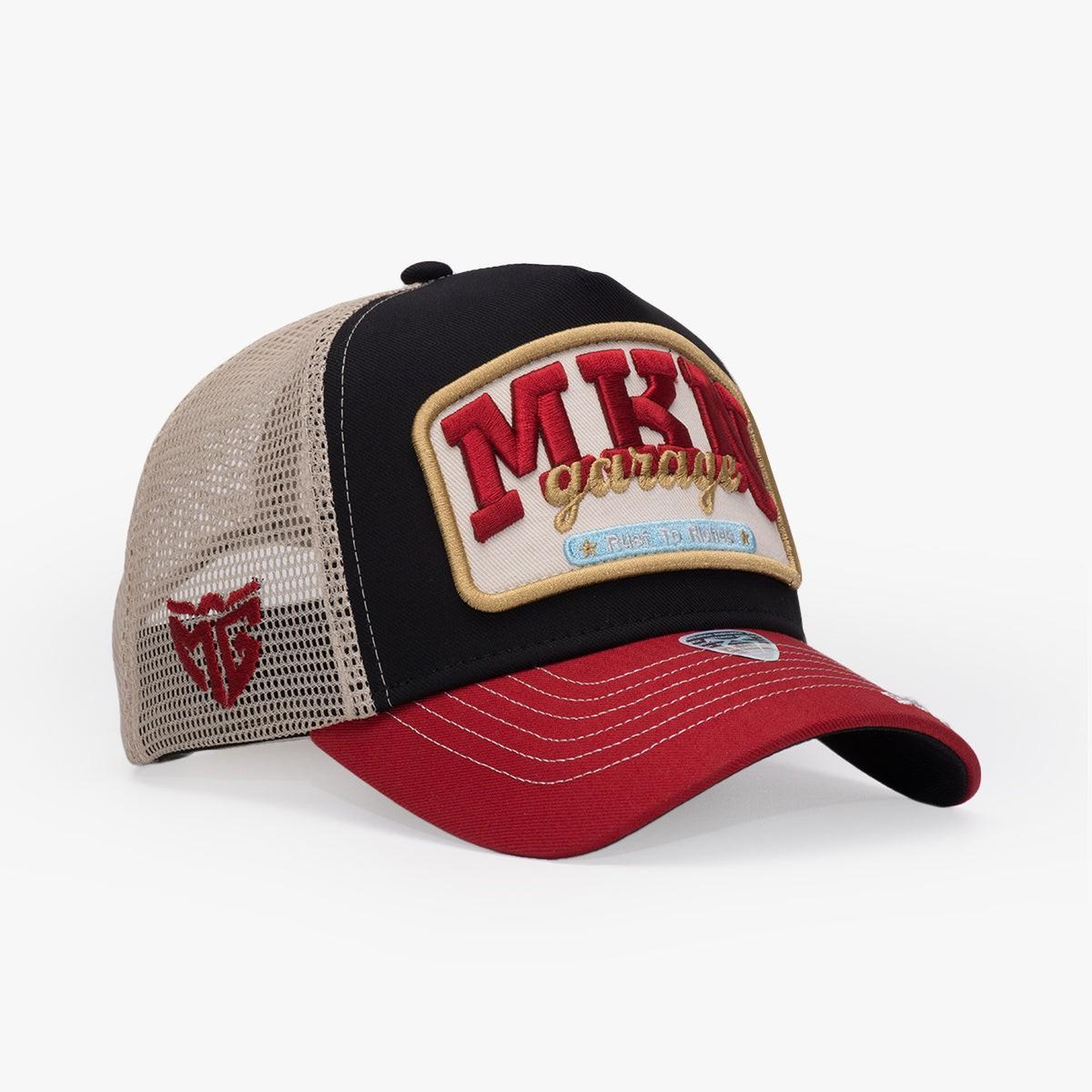 RustandRich Kadın Erkek Siyah Trucker Şapka-Professional Collection-Mkn Garage