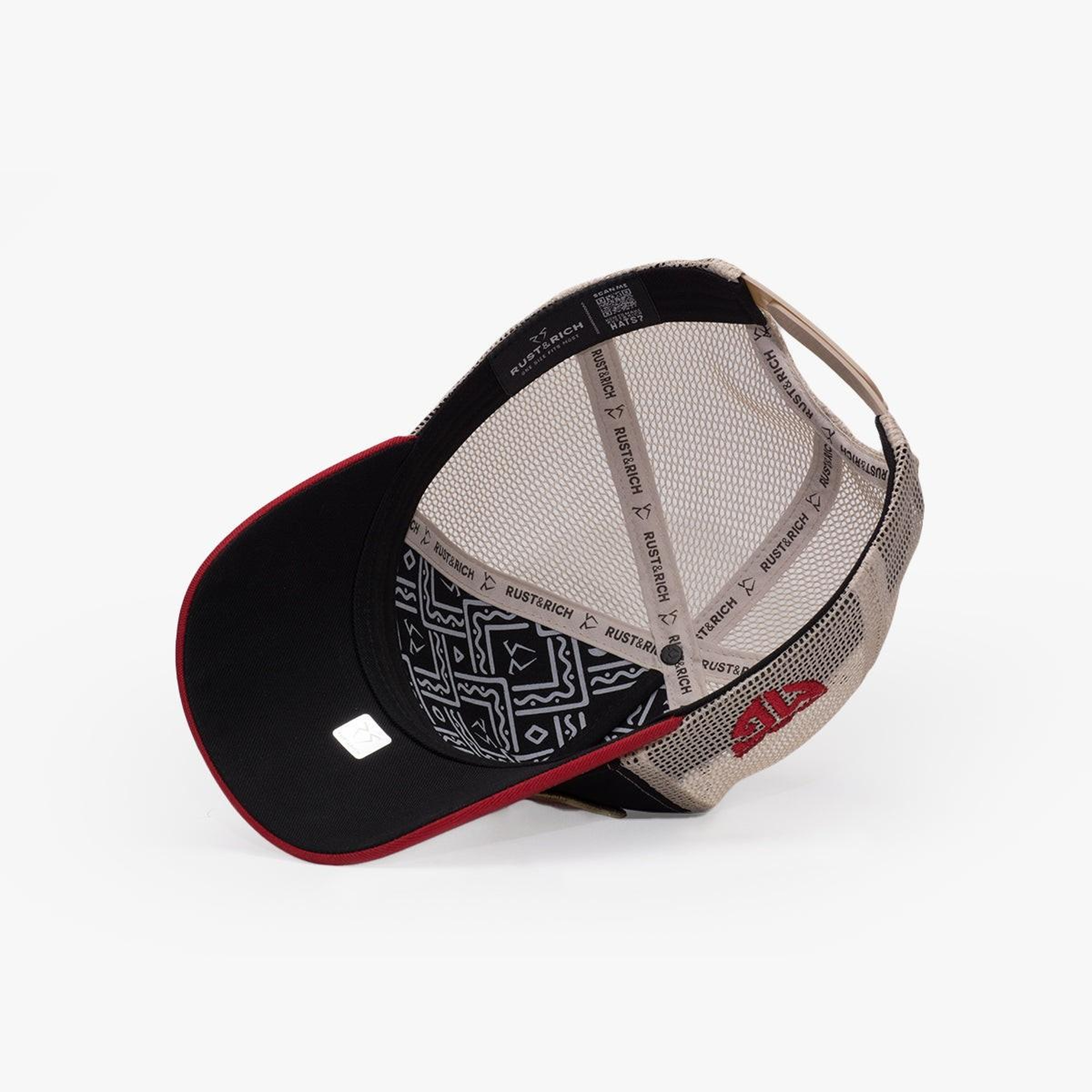 RustandRich Kadın Erkek Siyah Trucker Şapka-Professional Collection-Mkn Garage
