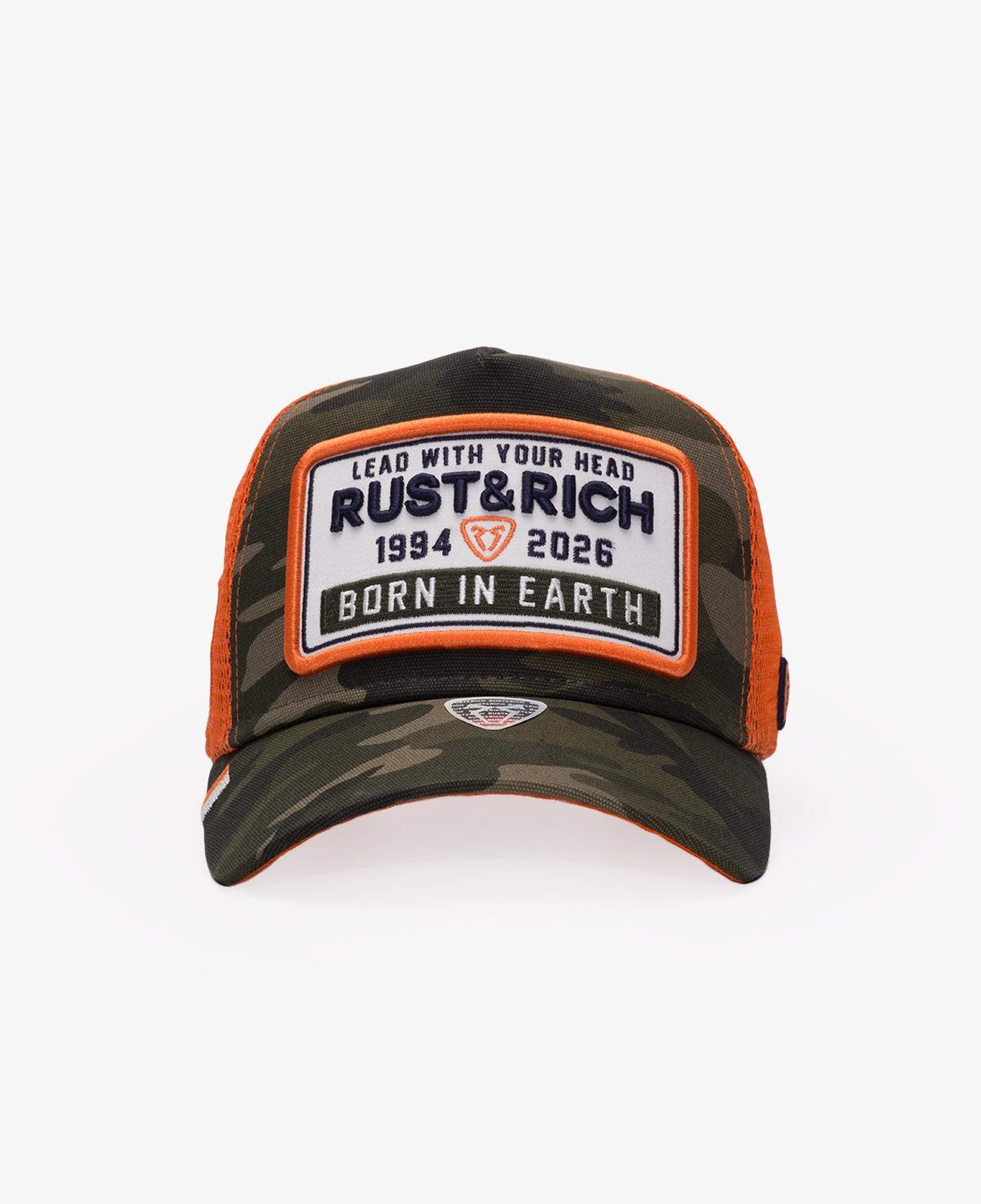 RustandRich Kadın Erkek Haki Trucker Şapka-Urban Collection-Kamuflaj