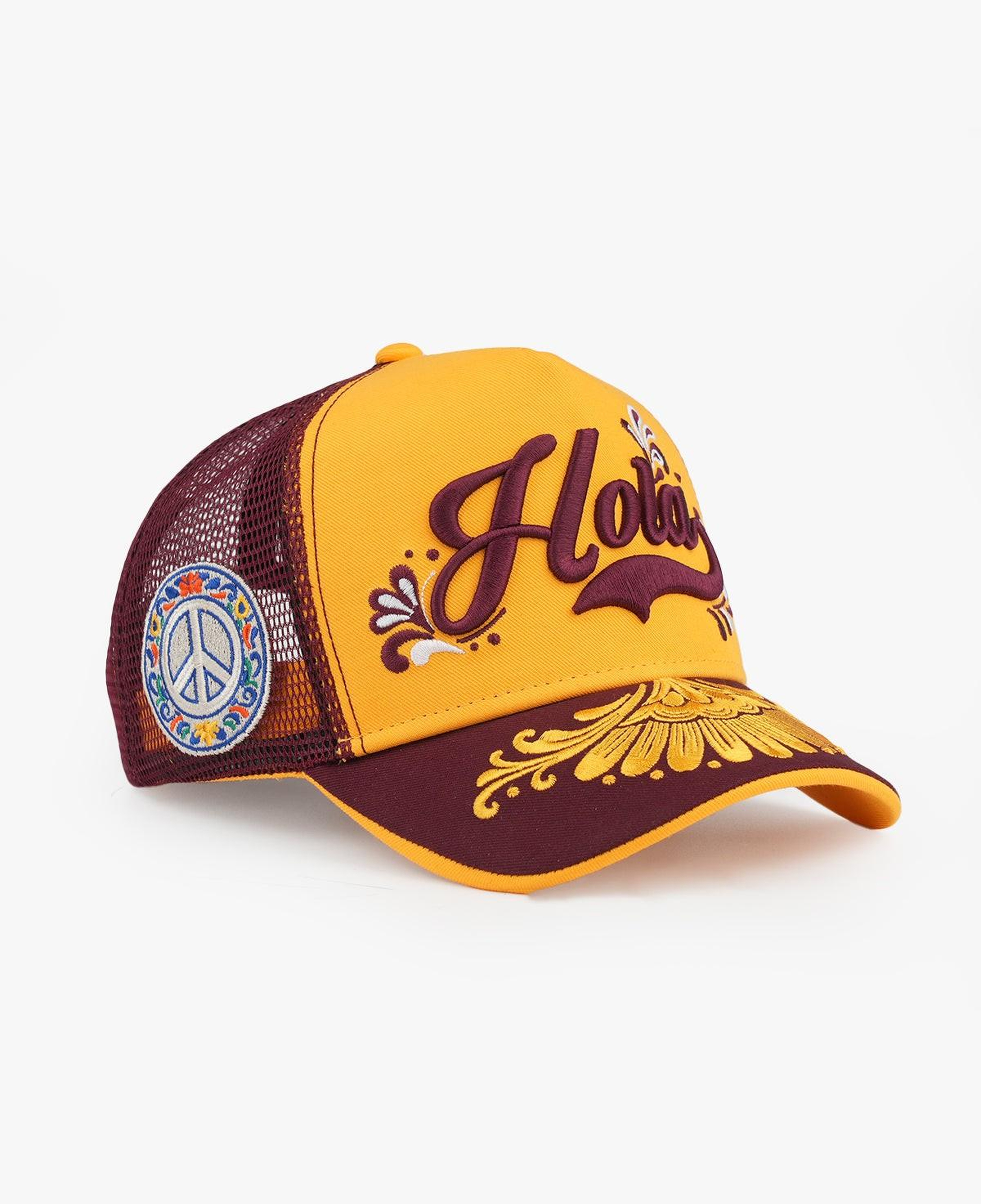 RustandRich Kadın Erkek Sarı Trucker Şapka-Urban Collection-Hola