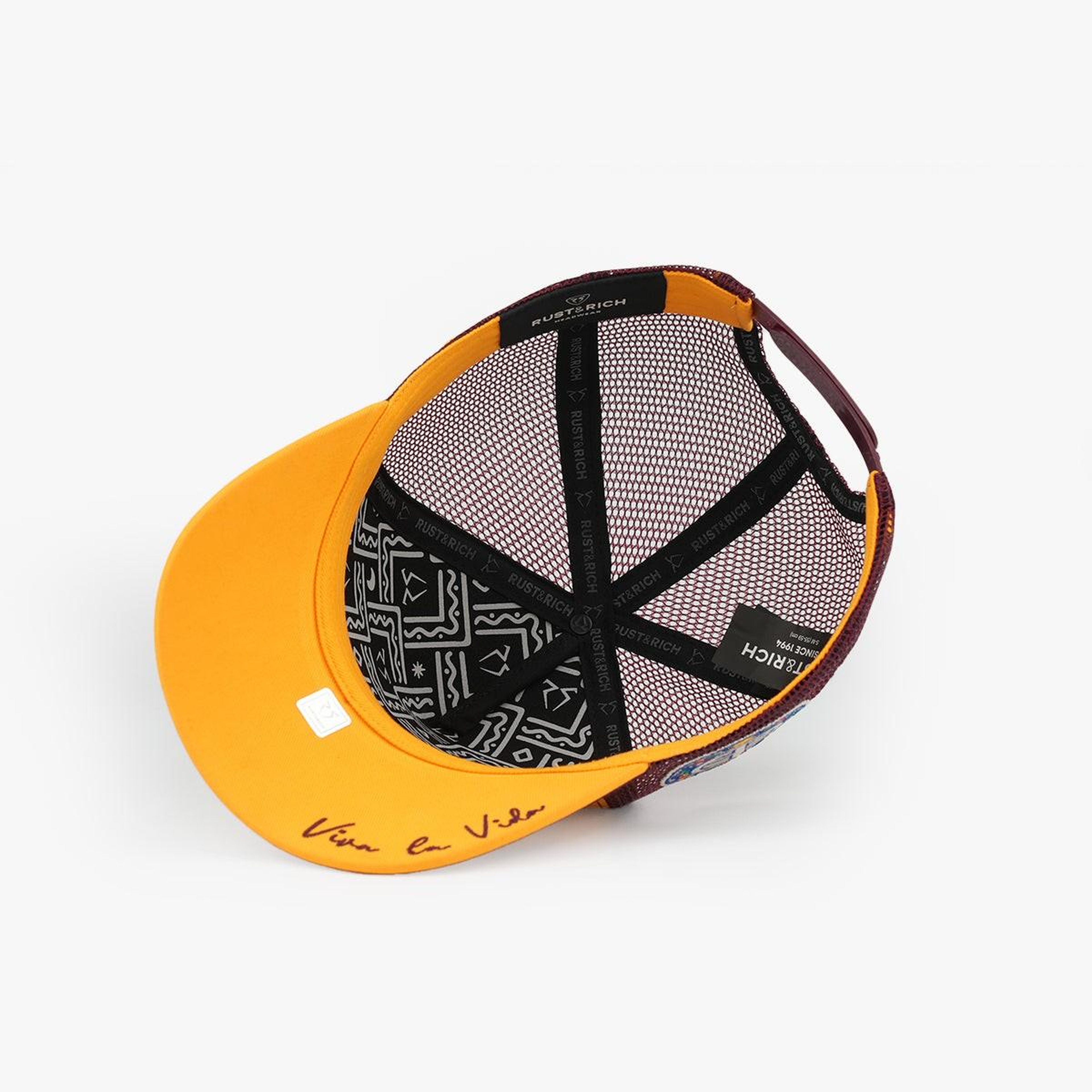 RustandRich Kadın Erkek Sarı Trucker Şapka-Urban Collection-Hola