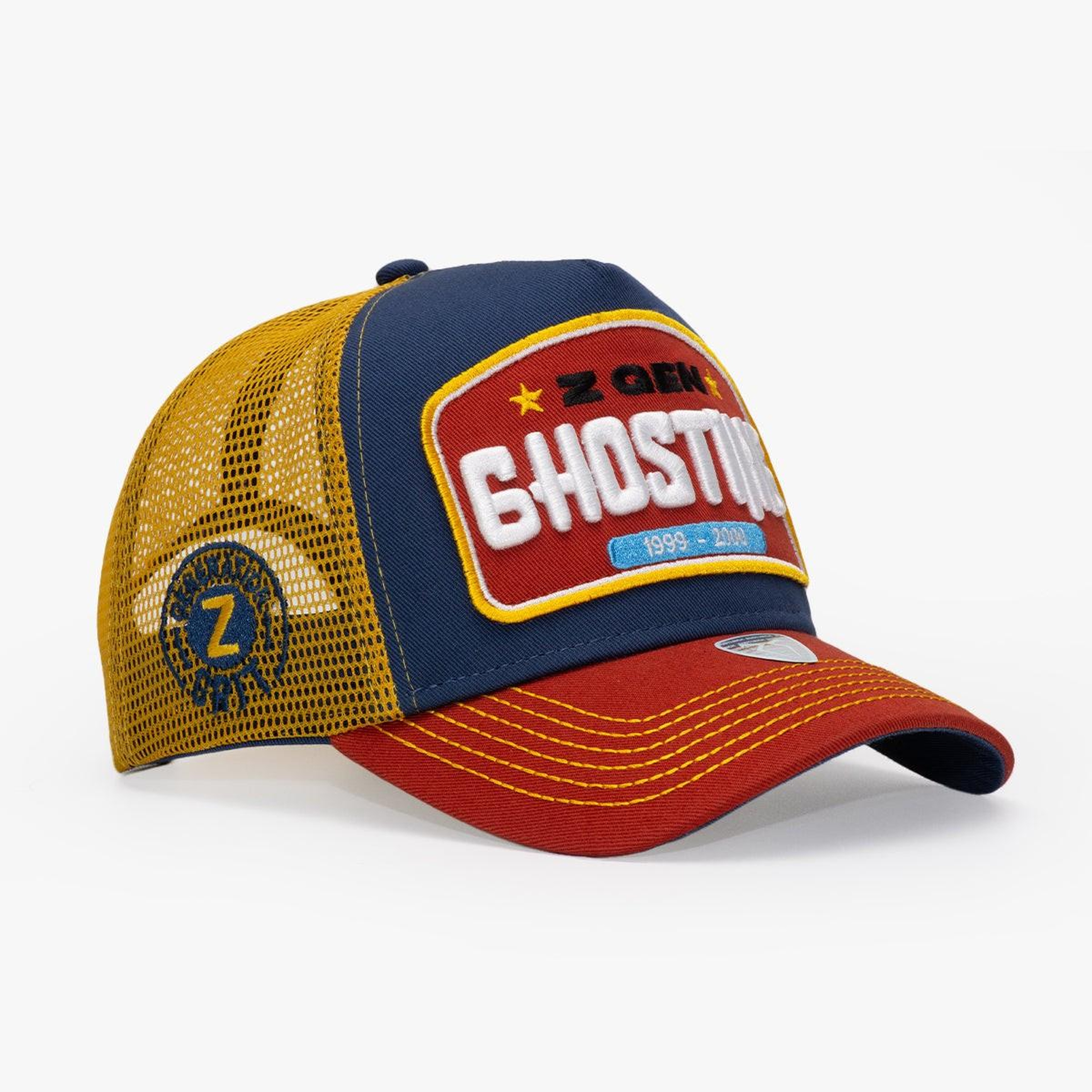 RustandRich Kadın Erkek Lacivert Trucker Şapka-Generation Collection-Ghosting