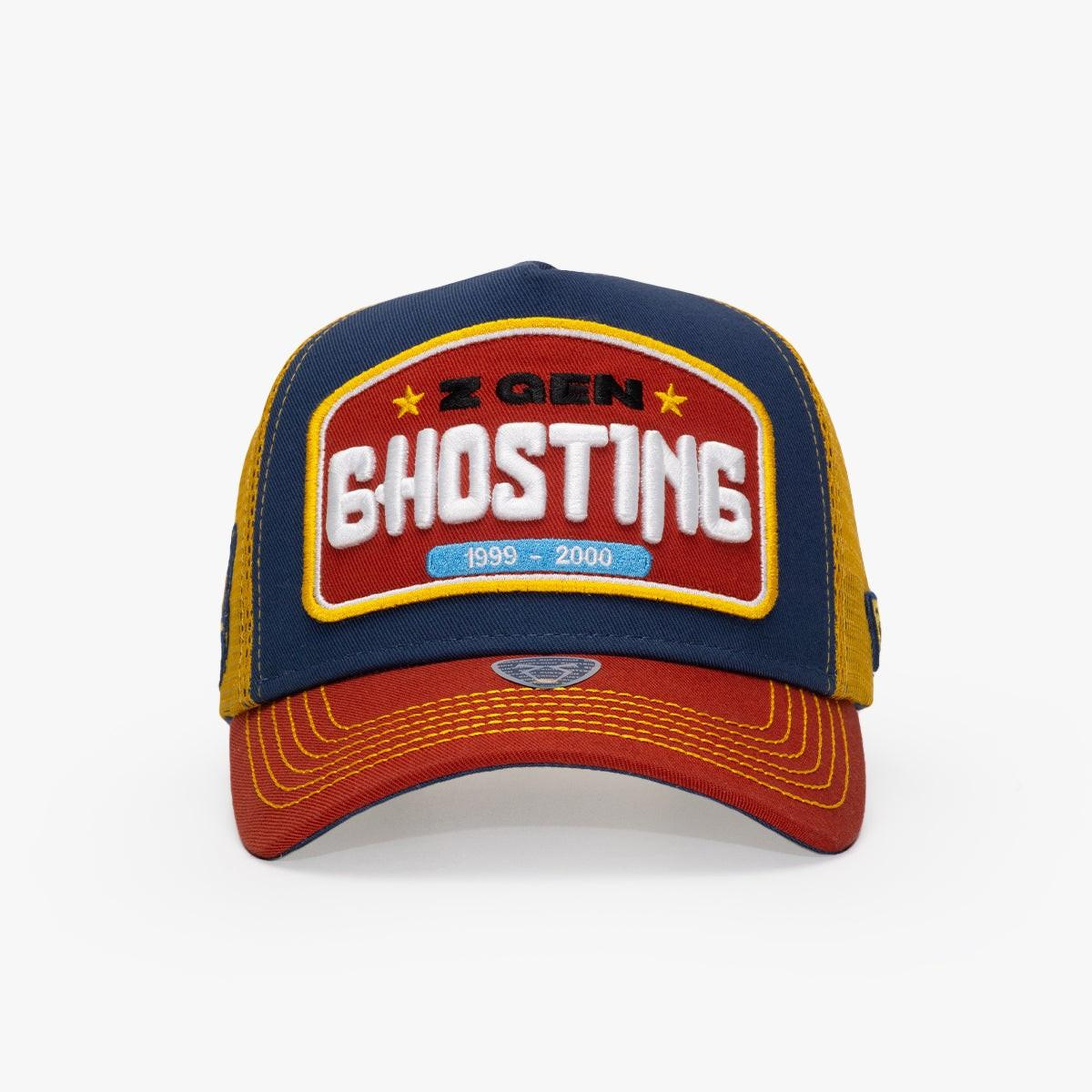 RustandRich Kadın Erkek Lacivert Trucker Şapka-Generation Collection-Ghosting