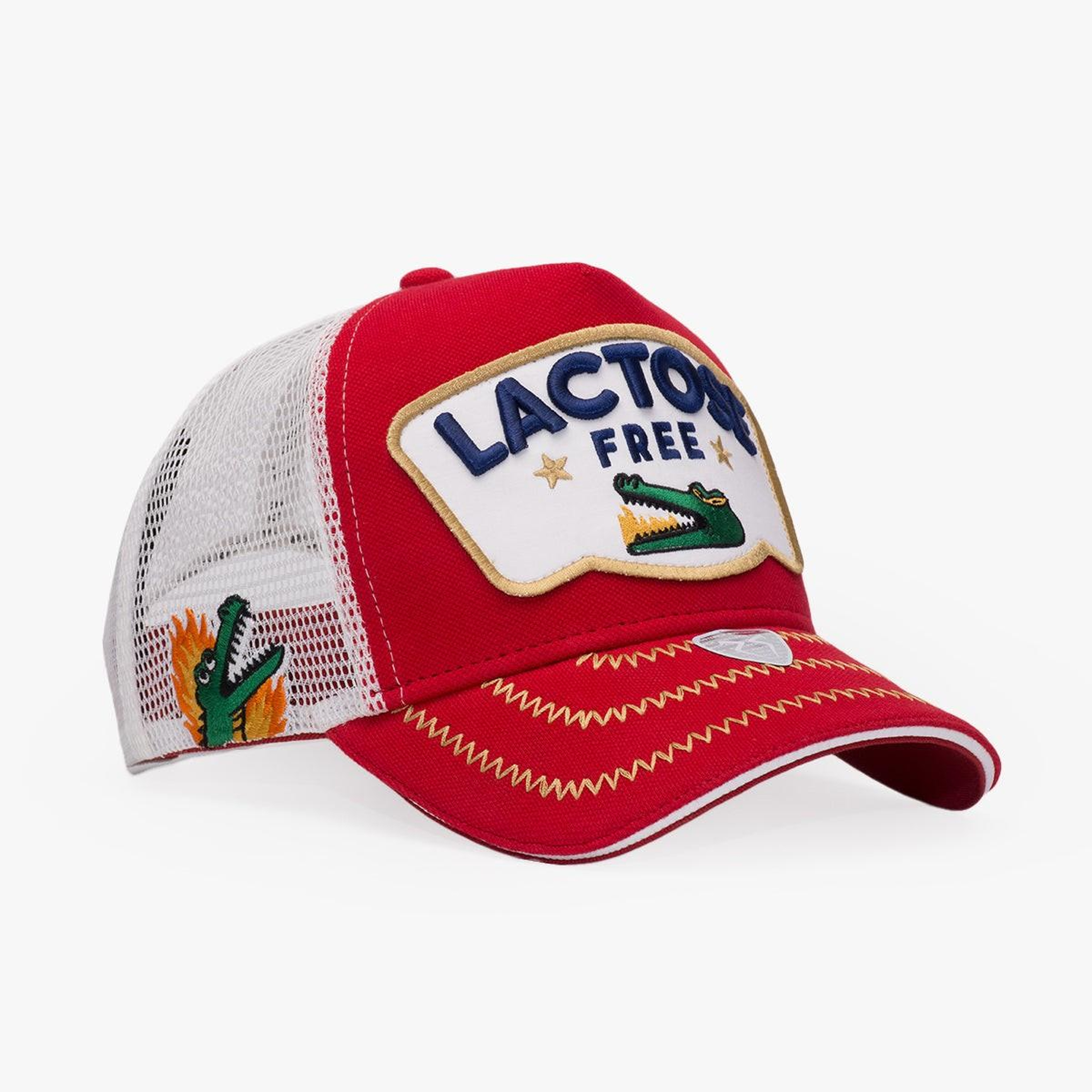 RustandRich Kadın Erkek Kırmızı Trucker Şapka-Urban Collection-Lactose Free