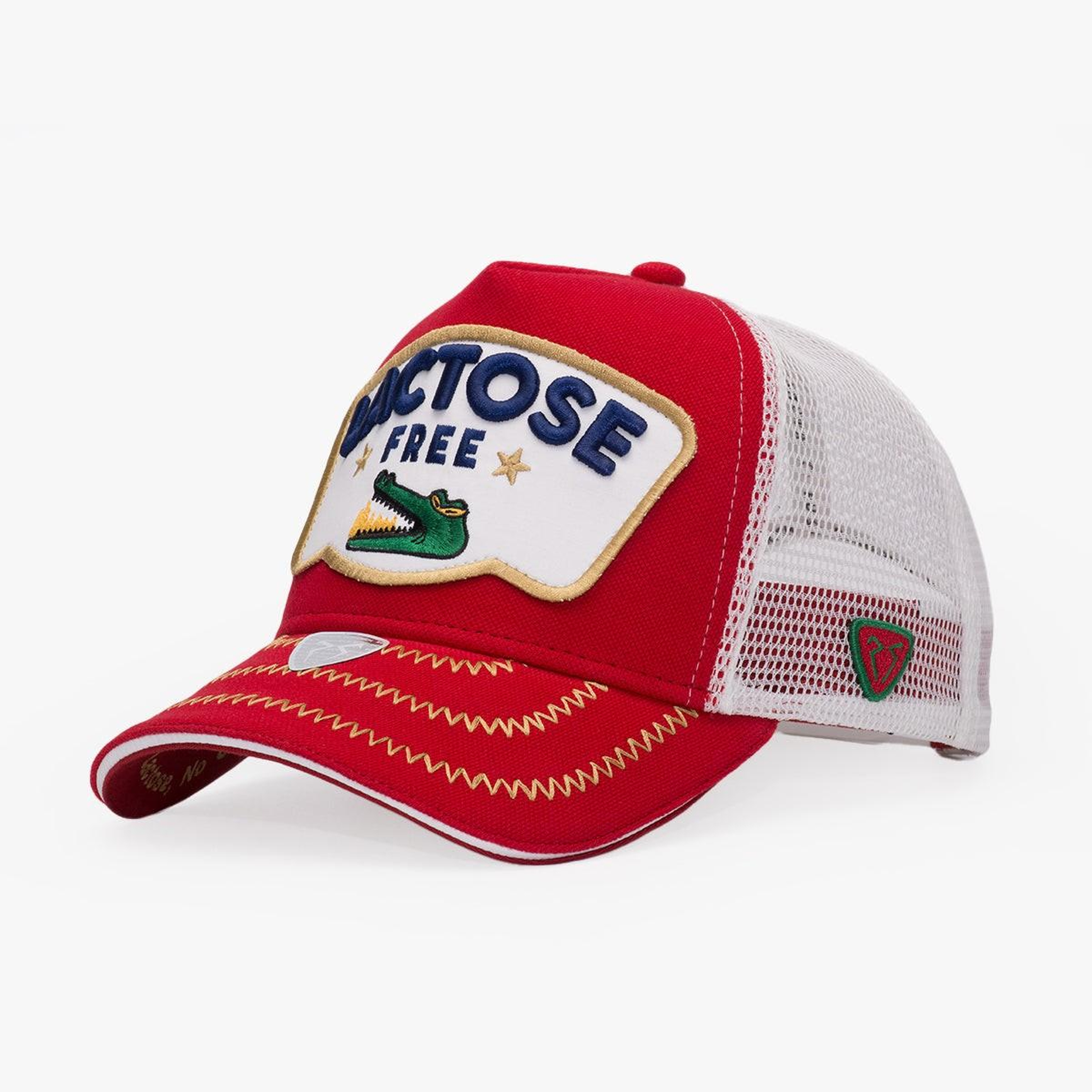 RustandRich Kadın Erkek Kırmızı Trucker Şapka-Urban Collection-Lactose Free