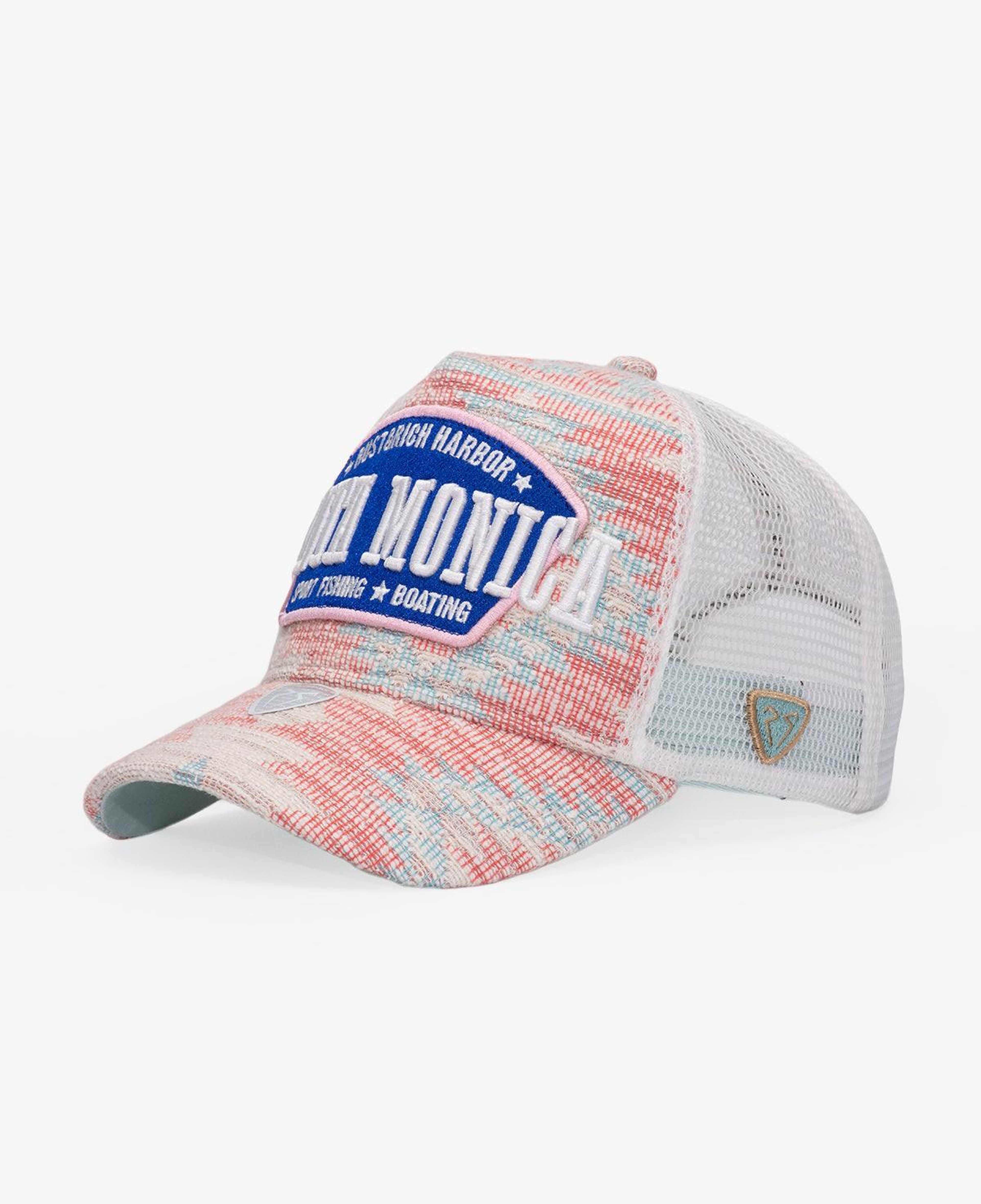 RustandRich Kadın Erkek Beyaz Trucker Şapka-City's Collection-Santa Monica
