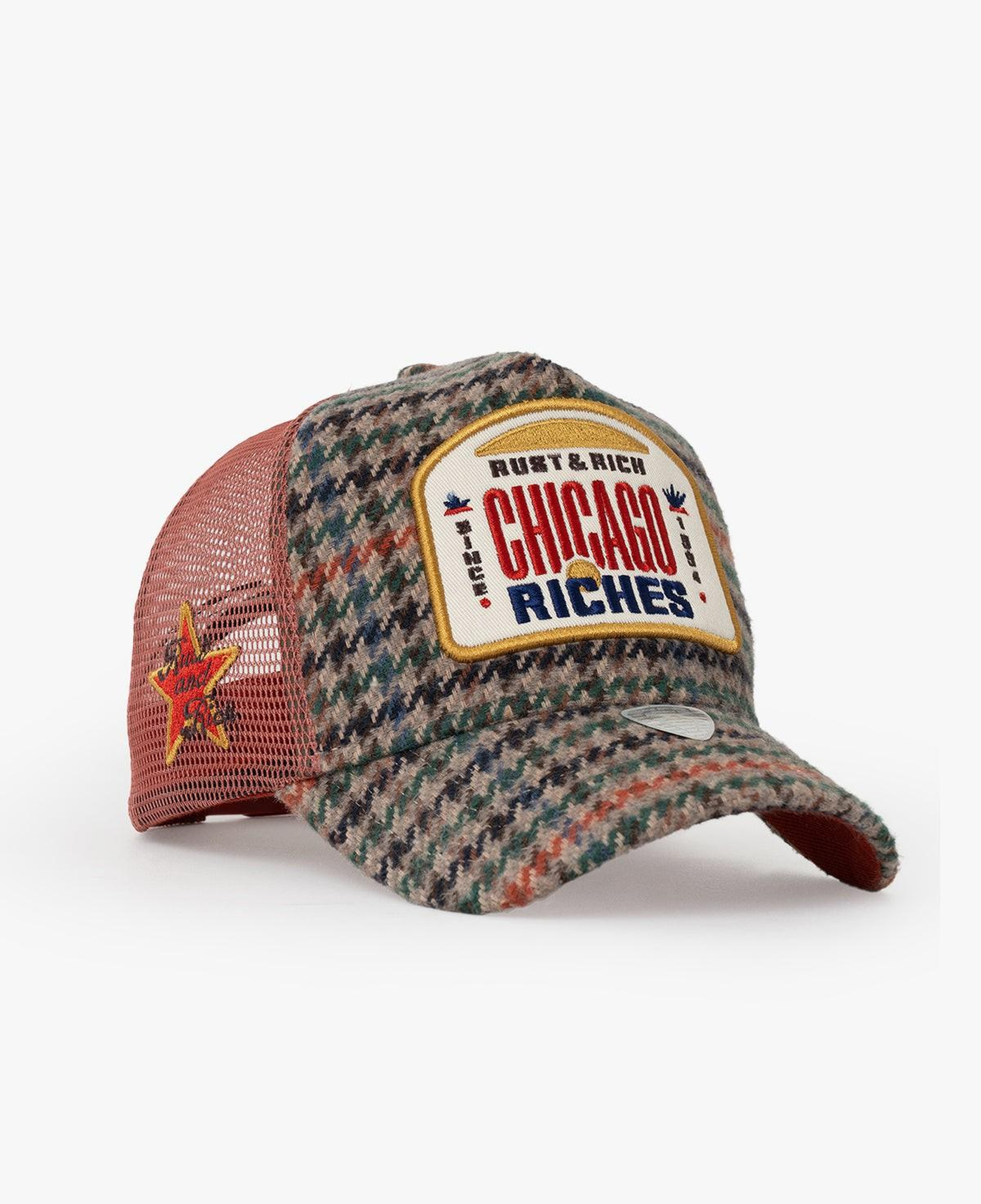 RustandRich Kadın Erkek Yeşil Trucker Şapka-City's Collection-Chicago