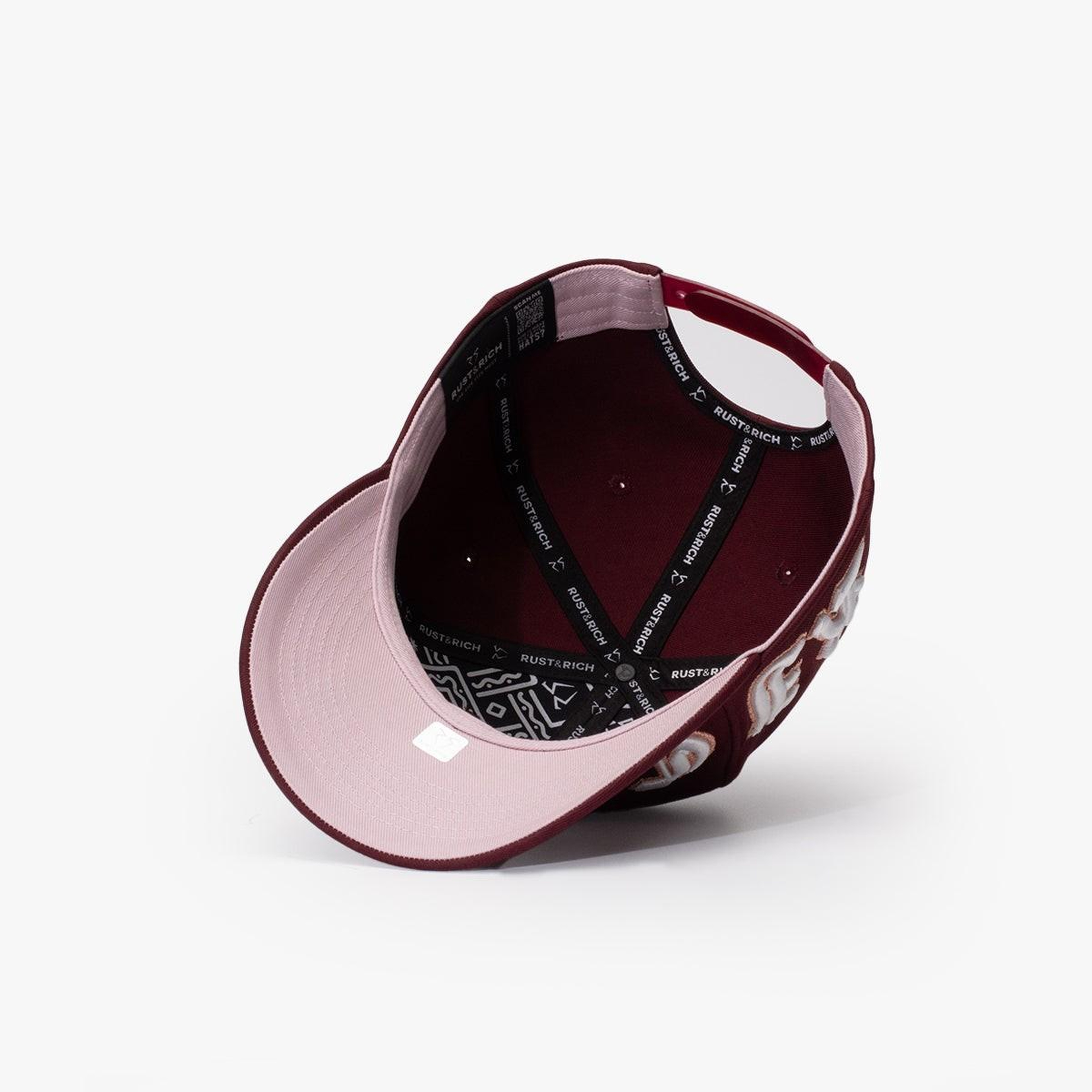 RustandRich Kadın Erkek Bordo Baseball Şapka-Urban Collection-Gothic