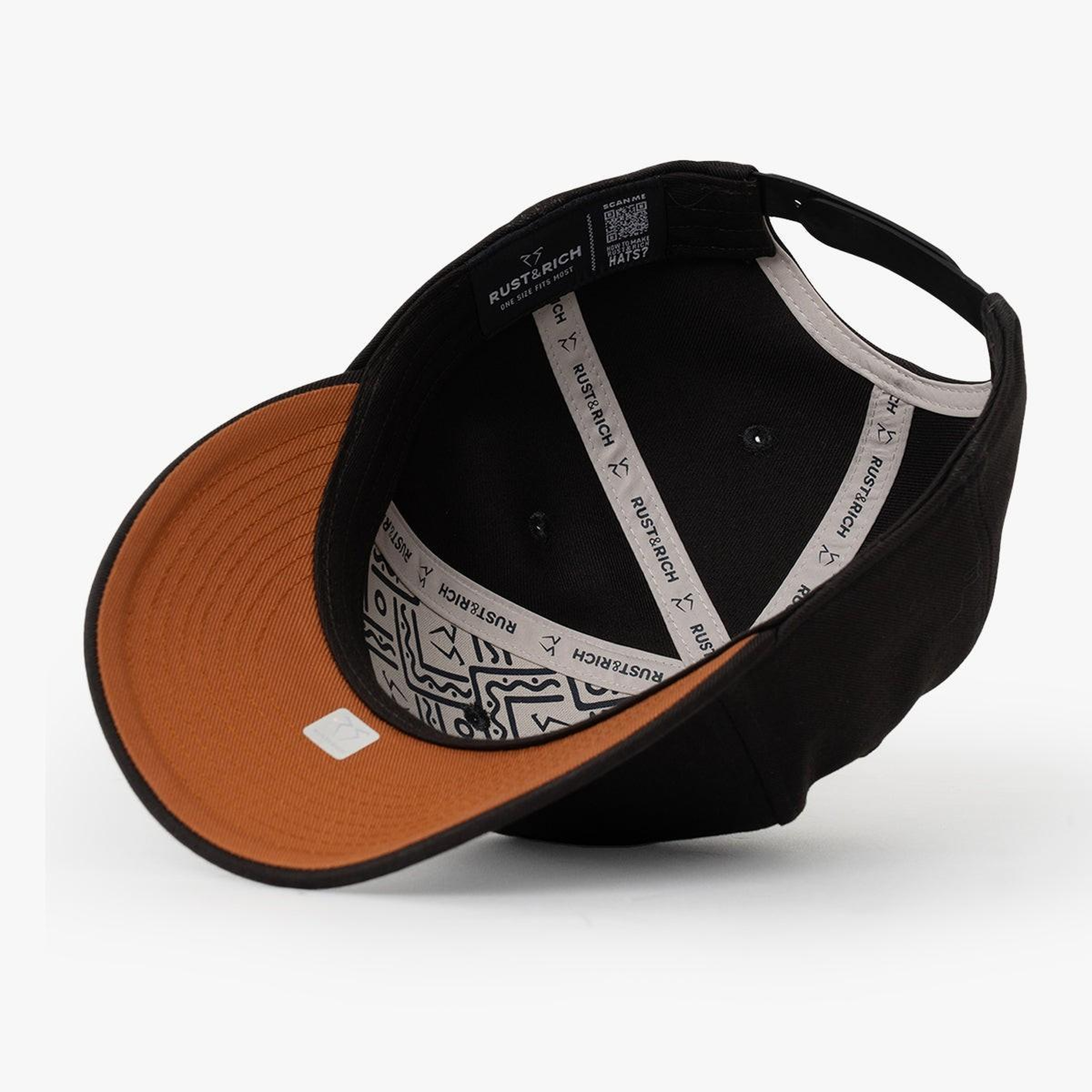 RustandRich Kadın Erkek Kahverengi Baseball Şapka-Curved Visor-Timeless Collection-Basic