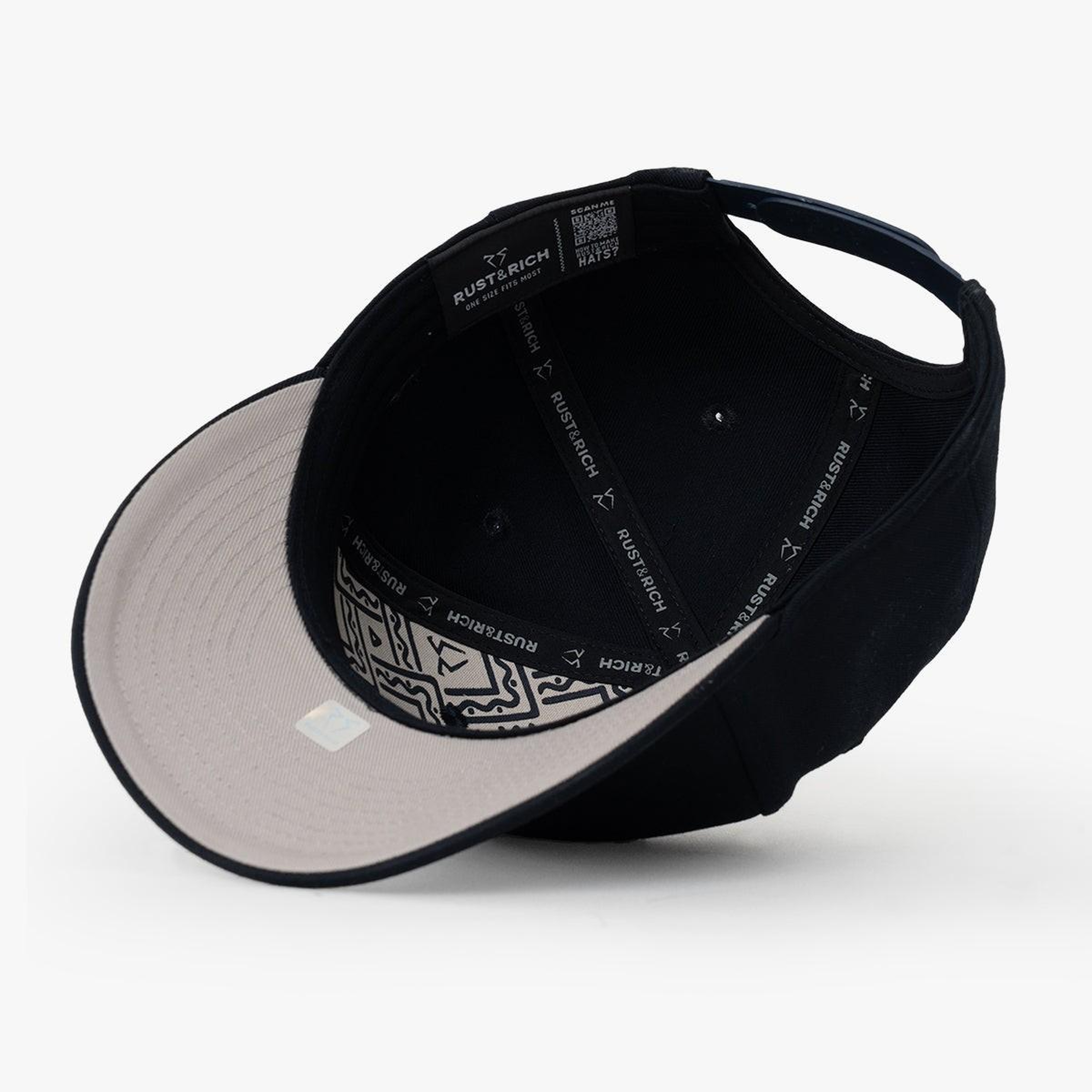 RustandRich Kadın Erkek Lacivert Baseball Şapka-Curved Visor-Timeless Collection-Basic