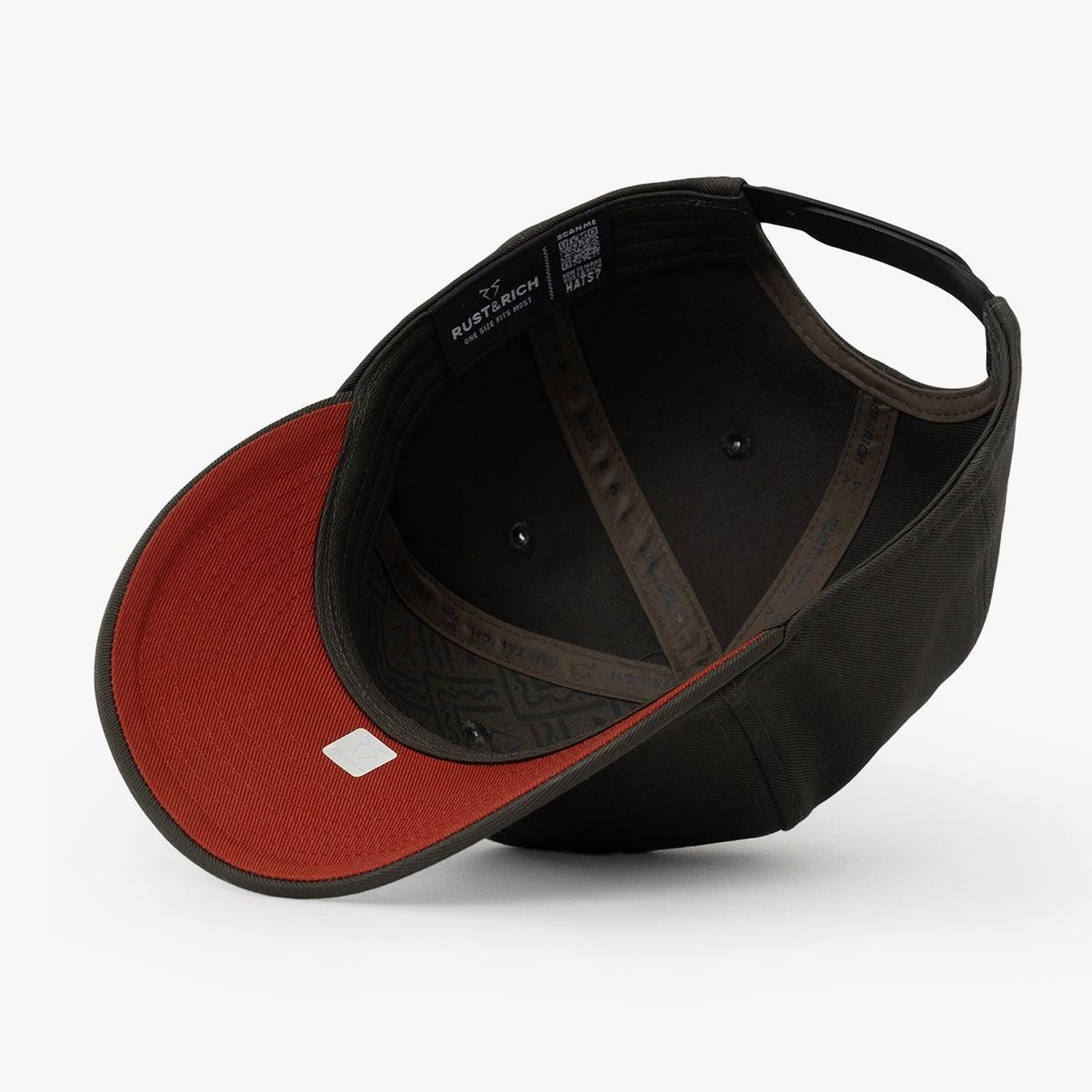RustandRich Kadın Erkek Haki Baseball Şapka-Curved Visor-Timeless Collection-Basic