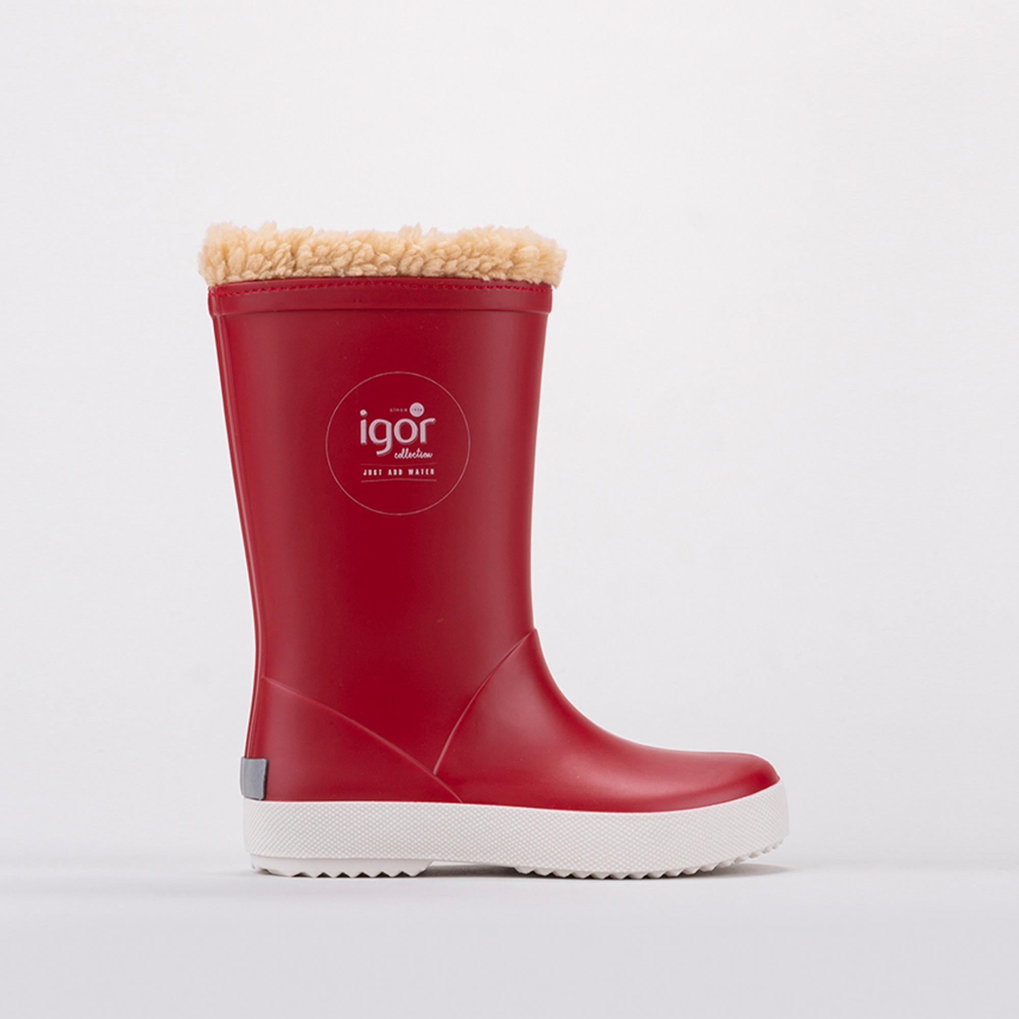 Igor Splash Nautico Borreguito Bebek Kırmızı Çizme