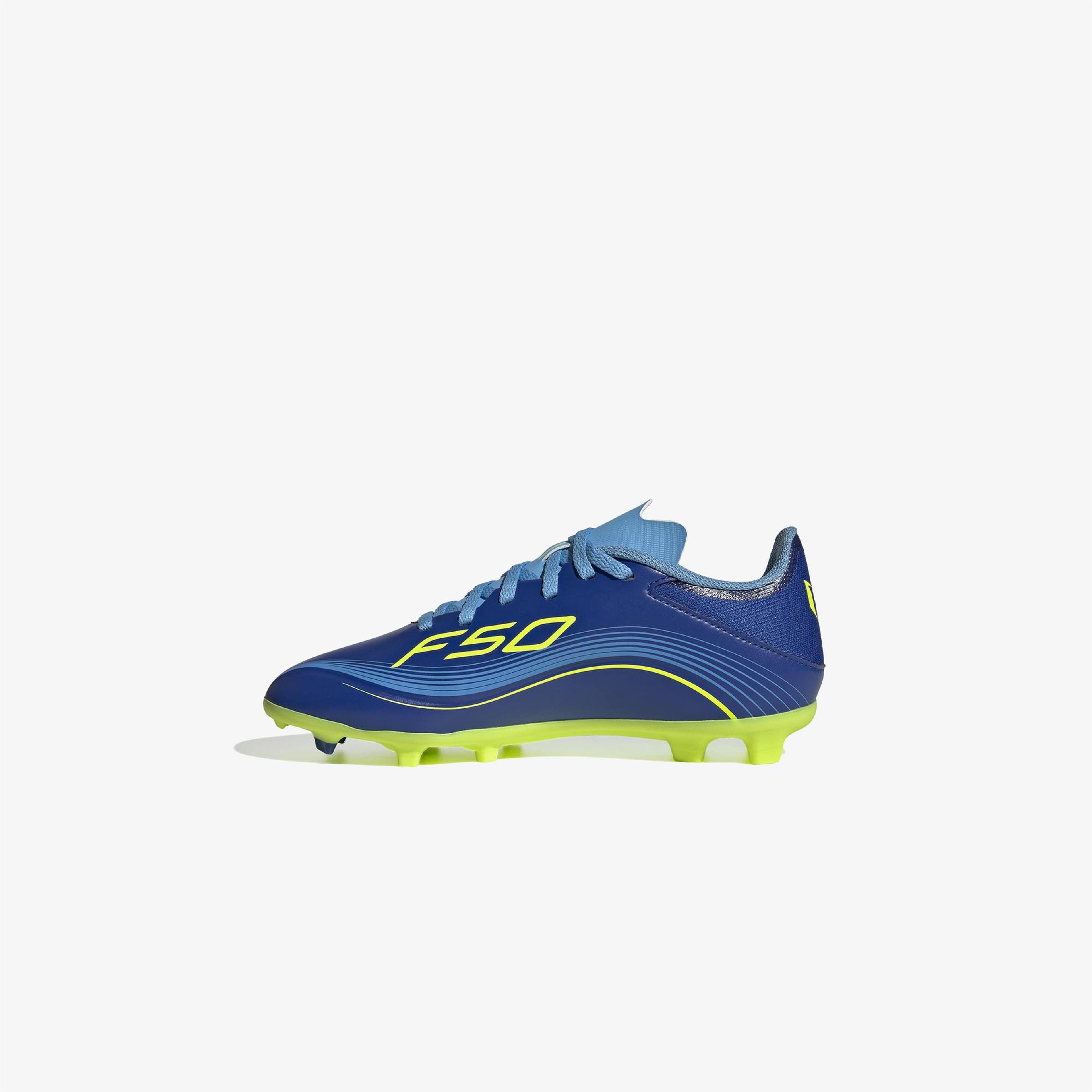 adidas F50 Messi Essential League Fg/Mg Çocuk Mavi Krampon