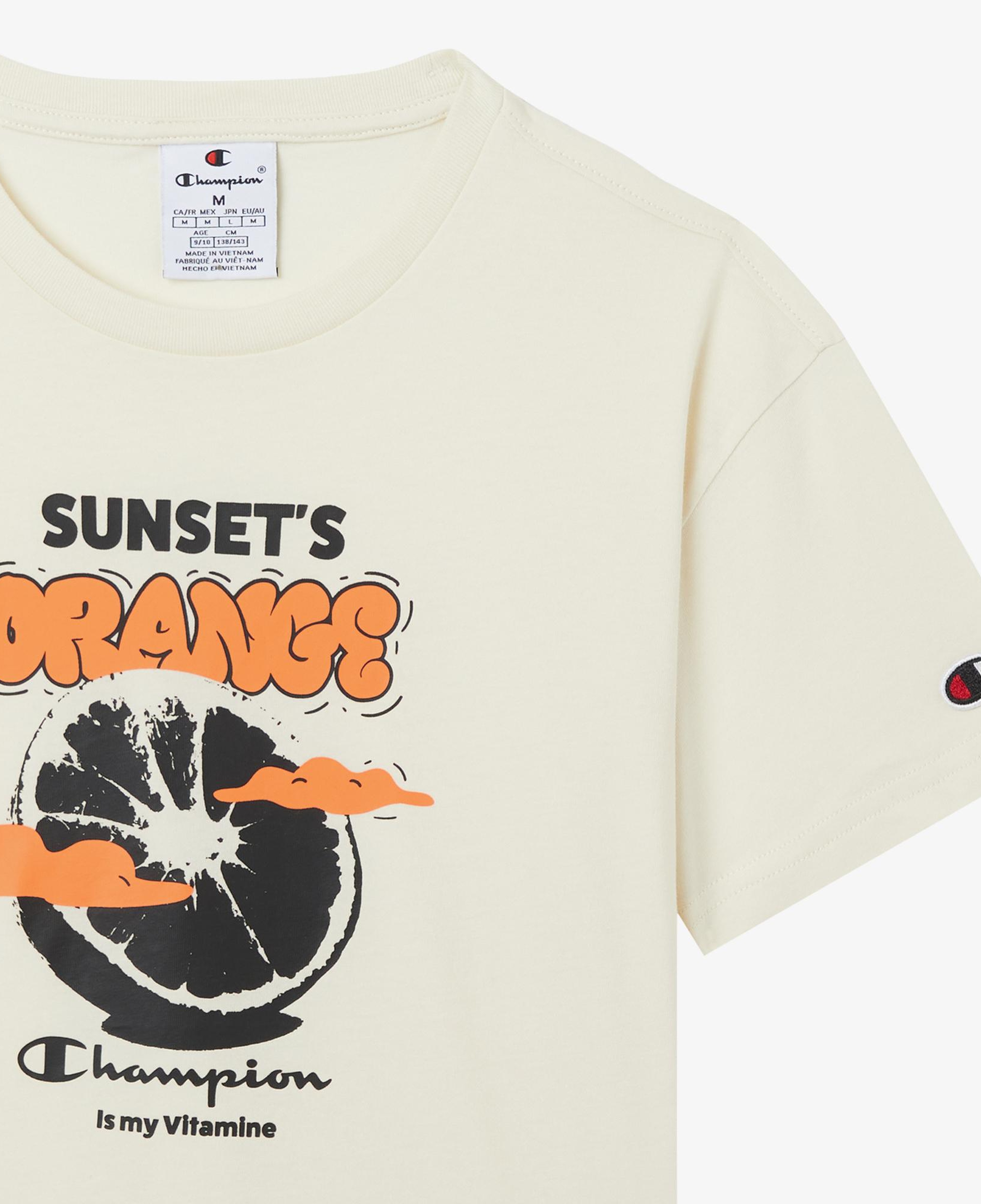 Champion Crewneck Çocuk Beyaz T-Shirt