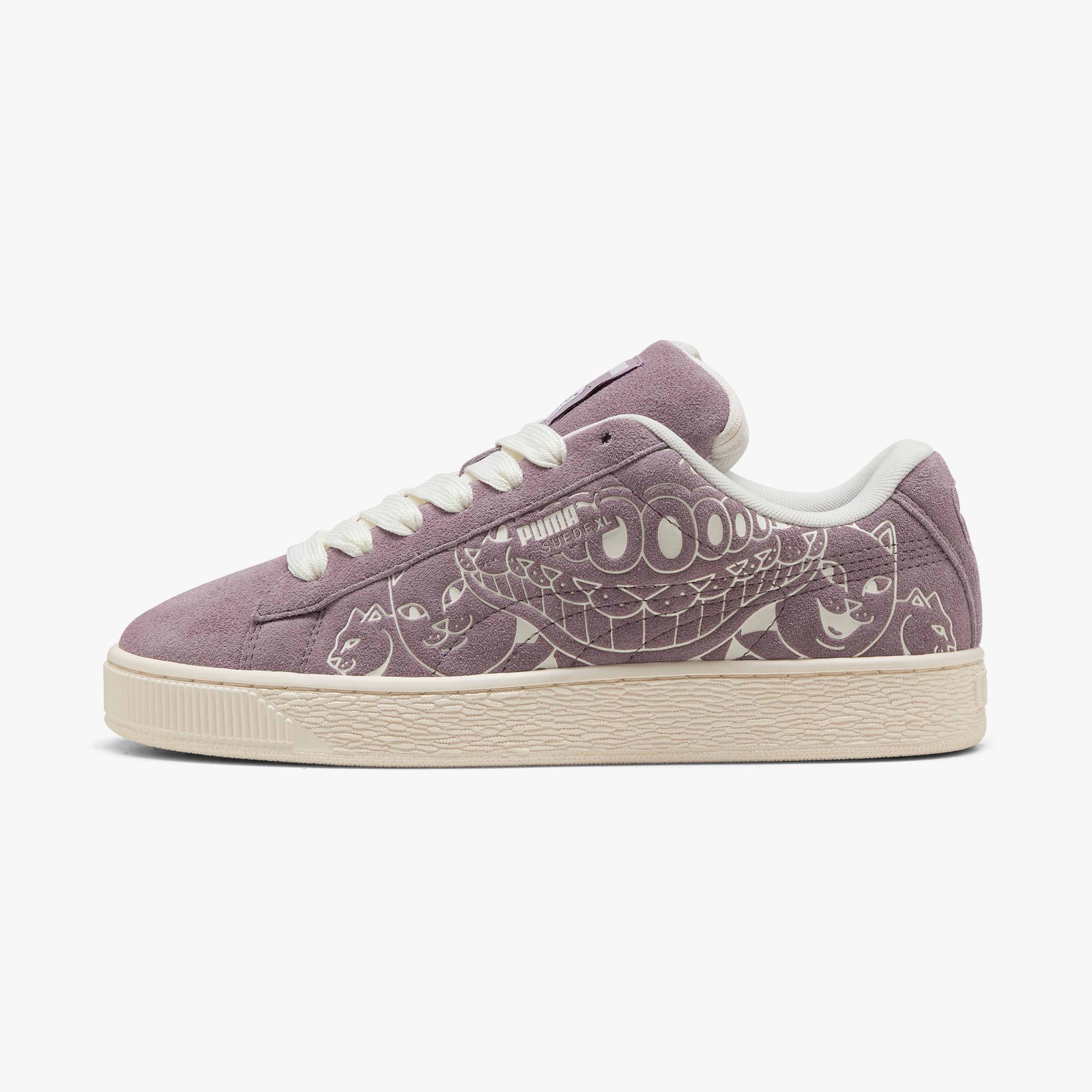 Puma Suede XL Ripndip Erkek Mor Spor Ayakkabı