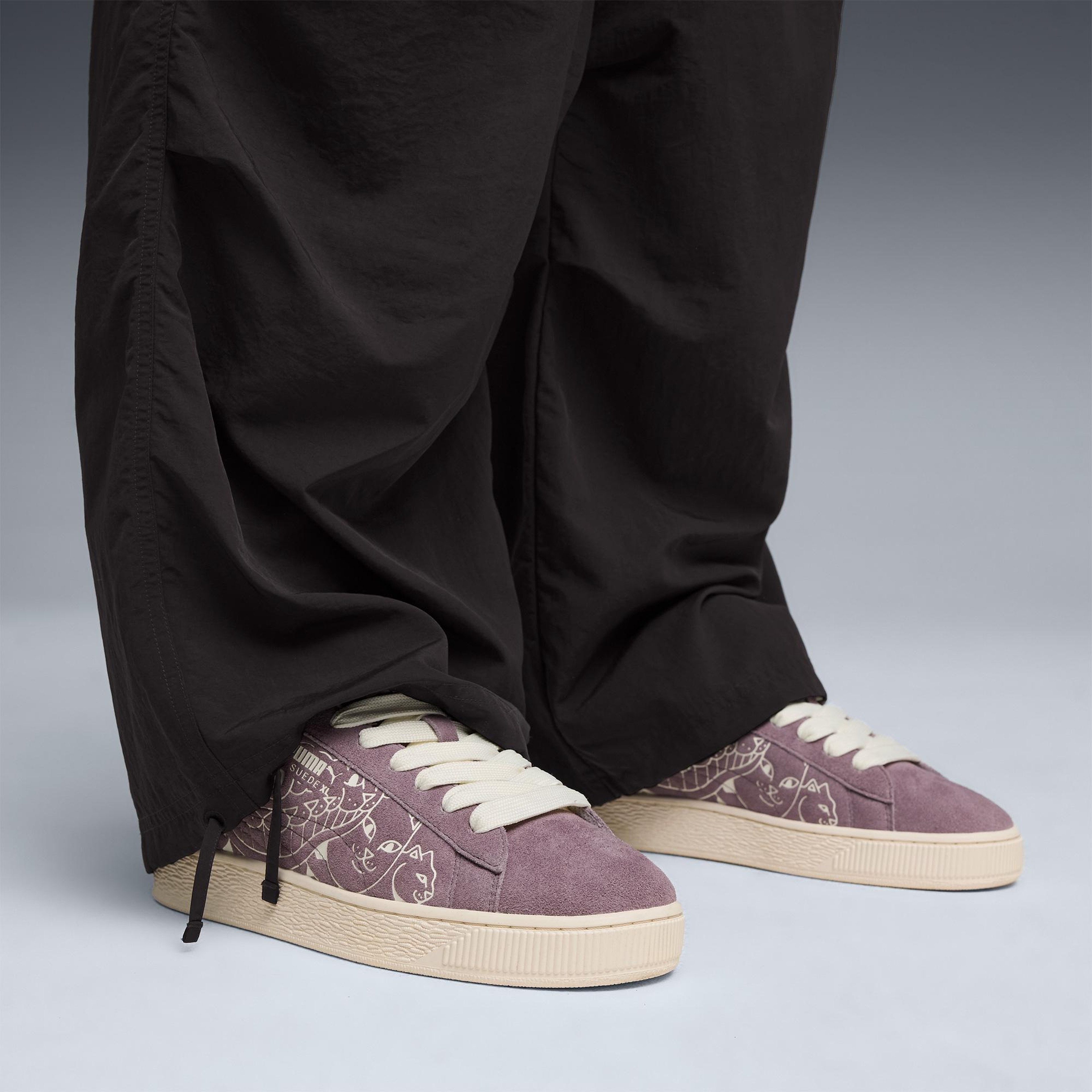 Puma Suede XL Ripndip Erkek Mor Spor Ayakkabı