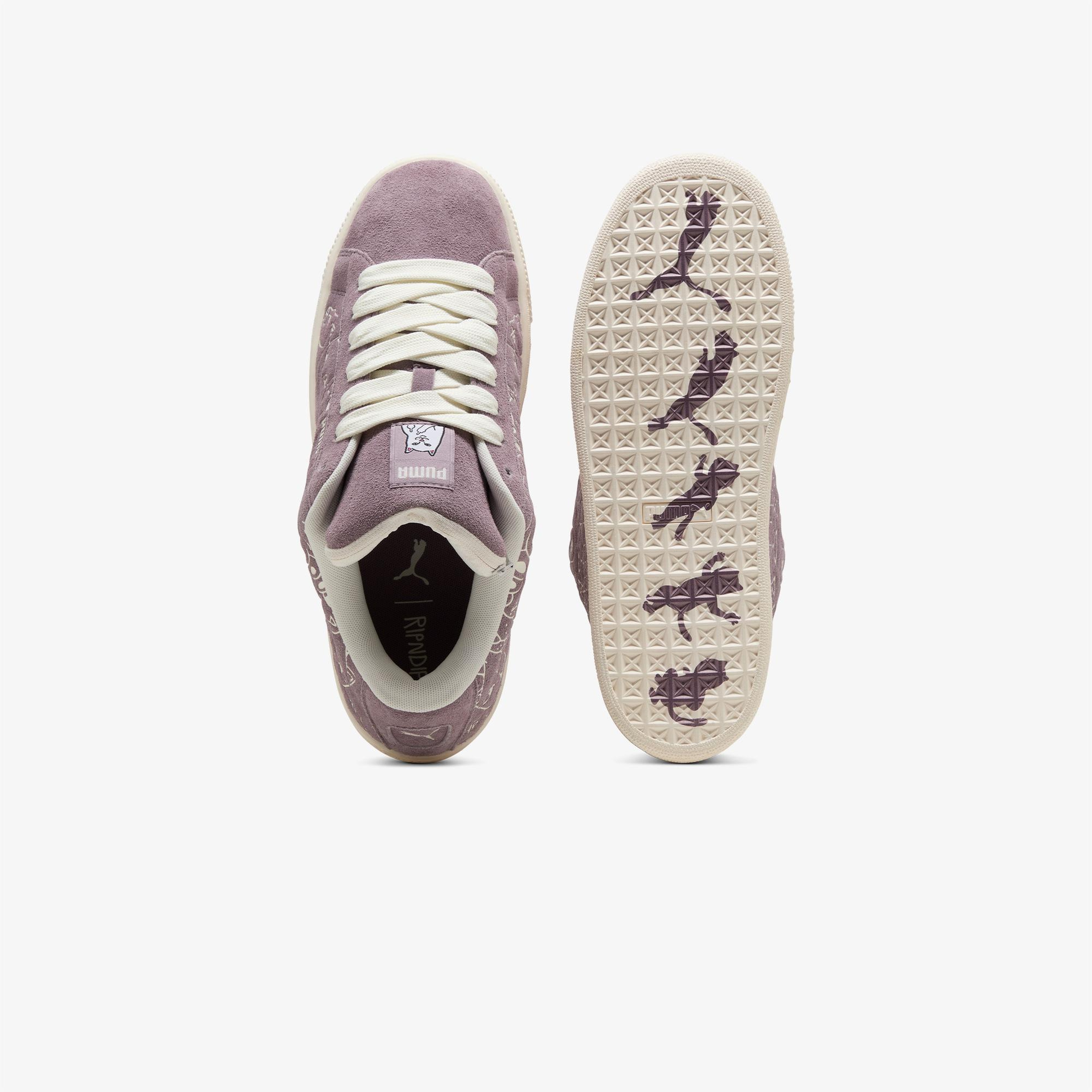 Puma Suede XL Ripndip Erkek Mor Spor Ayakkabı
