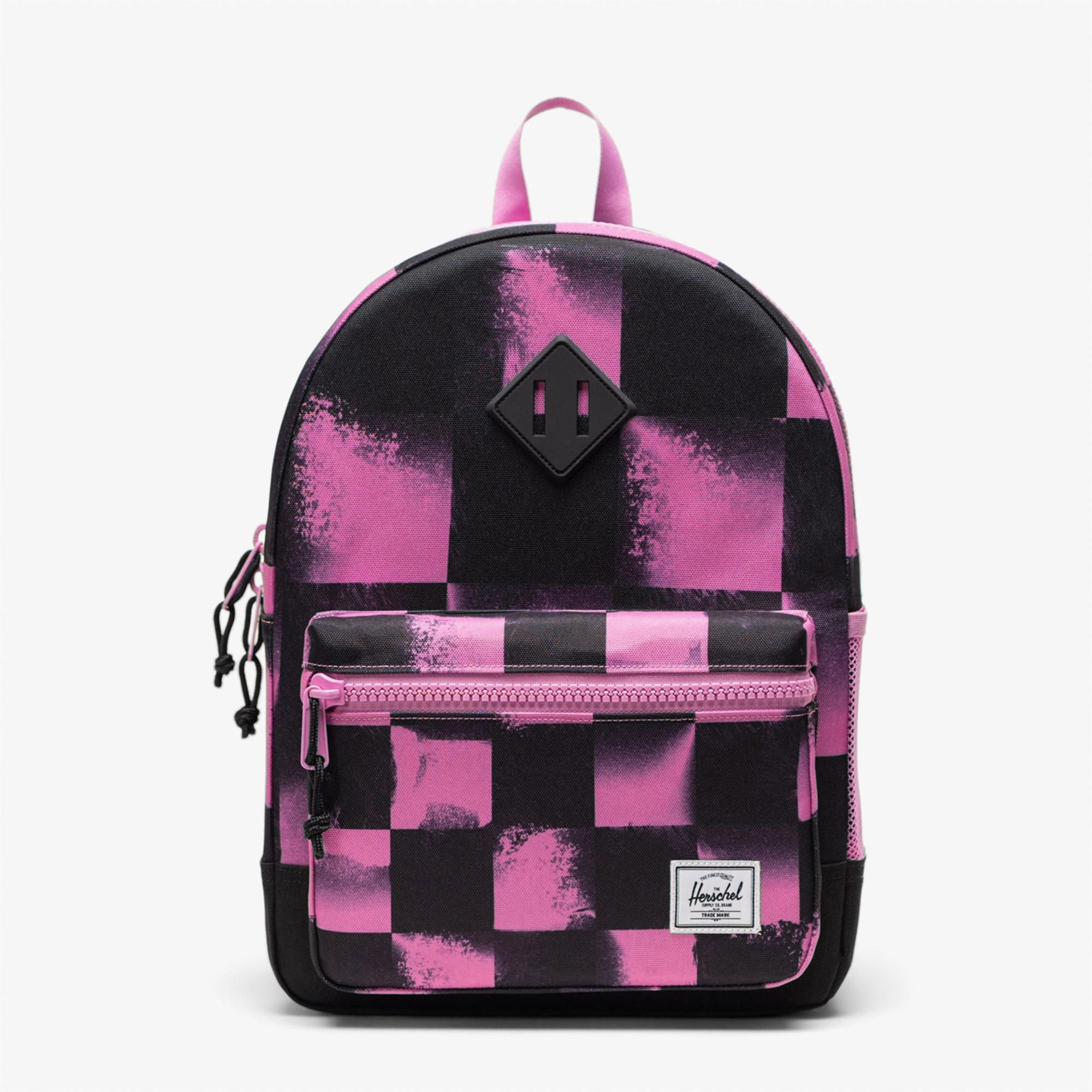 Herschel Supply Co Heritage Checkered Çocuk Siyah/Pembe Sırt Çantası