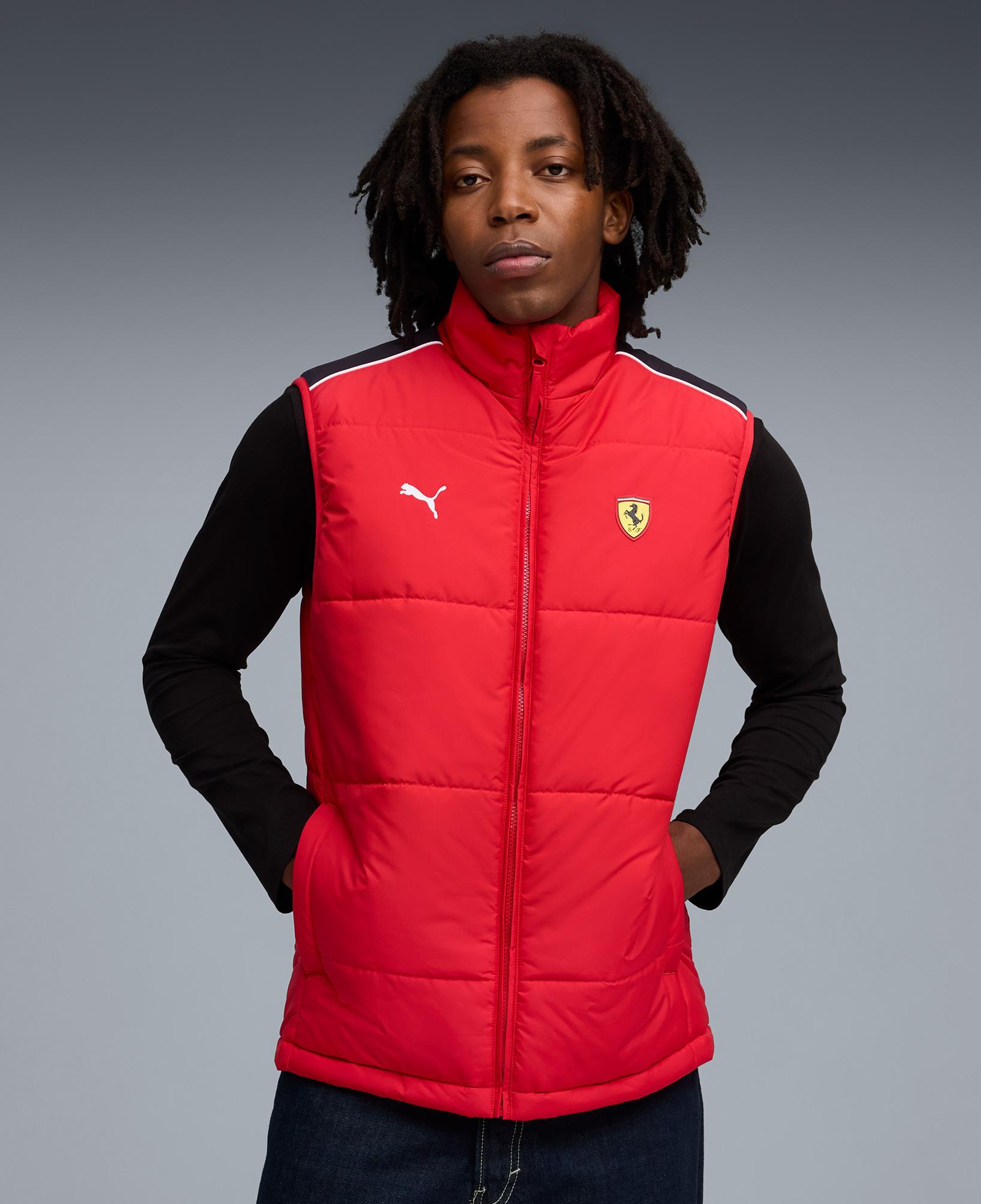 Puma Scuderia Ferrari MT7 Padded Kırmızı Yelek