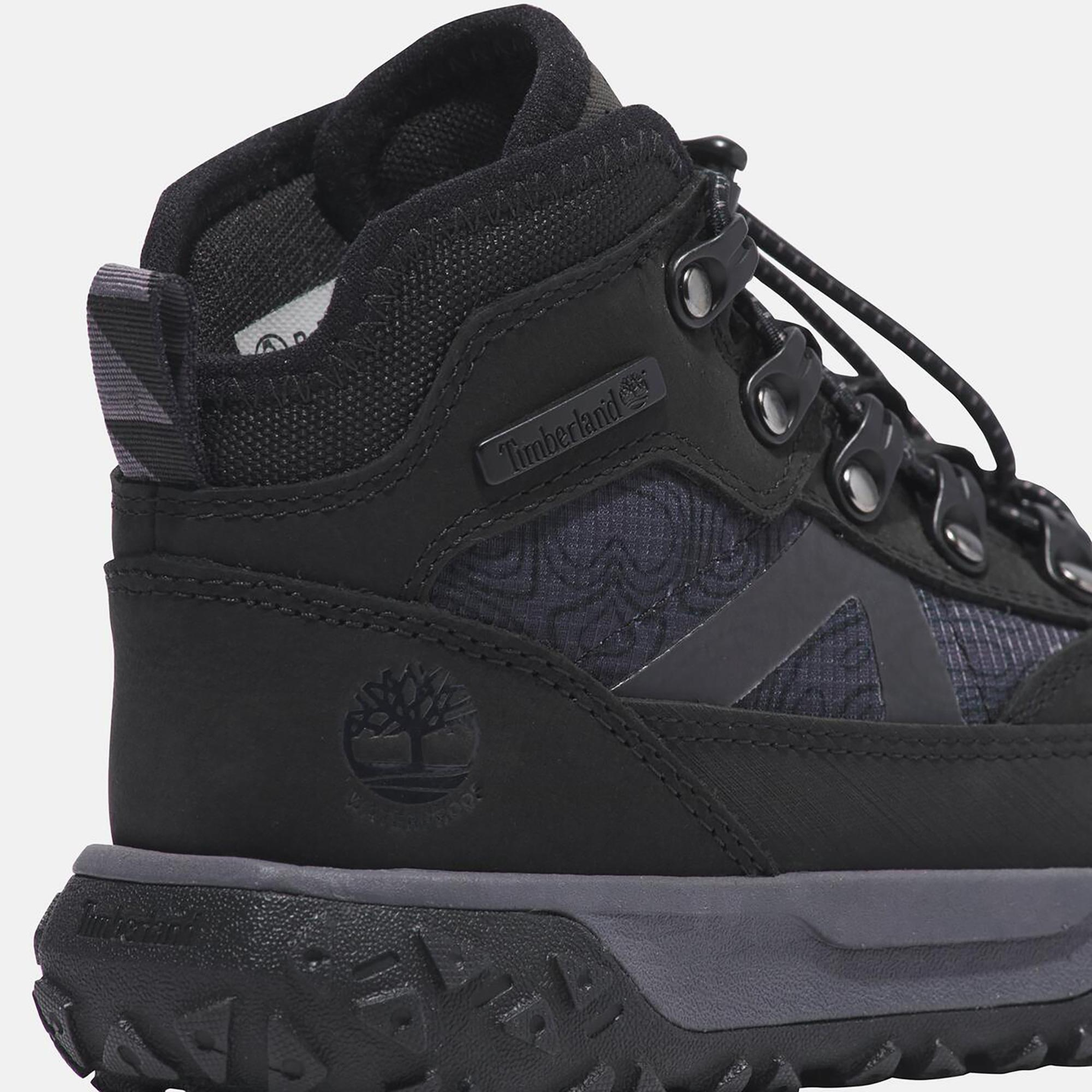 Timberland Greenstride Motion 6 Mid Bungee Waterproof Çocuk Siyah Bot