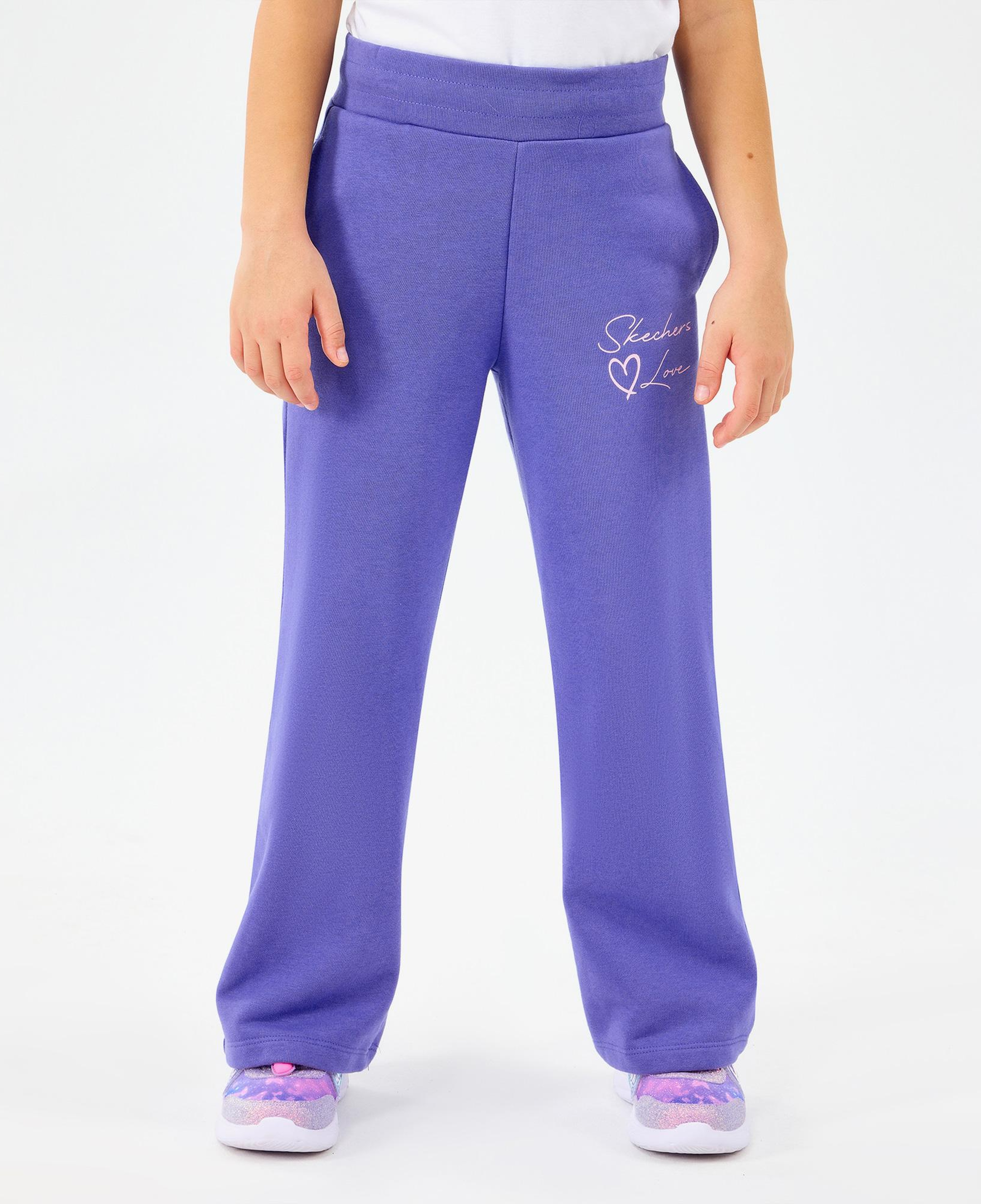 Skechers Lw Fleece Çocuk Mor Eşofman Altı