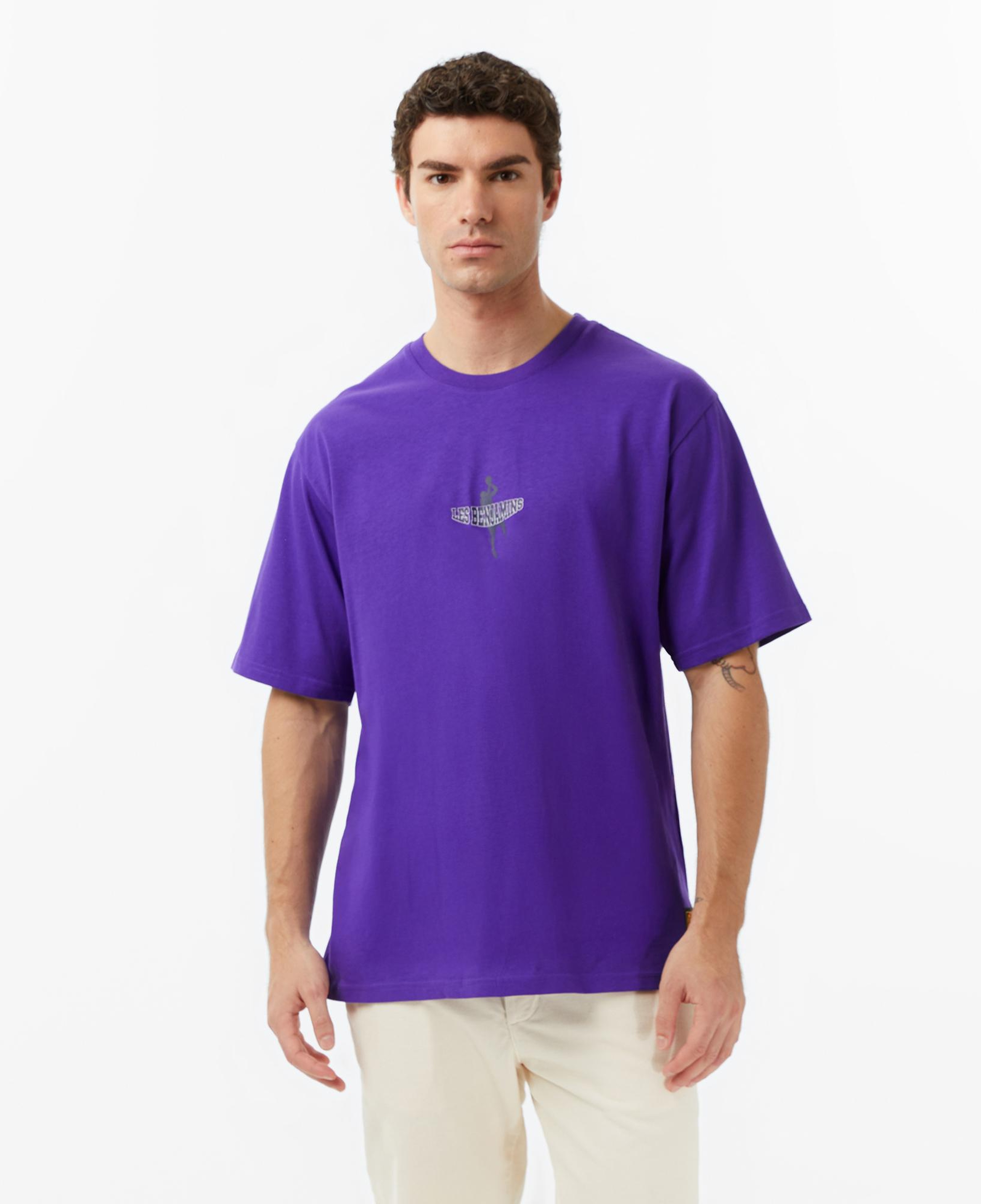 Les Benjamins Essentials 709 Erkek Mor T-Shirt