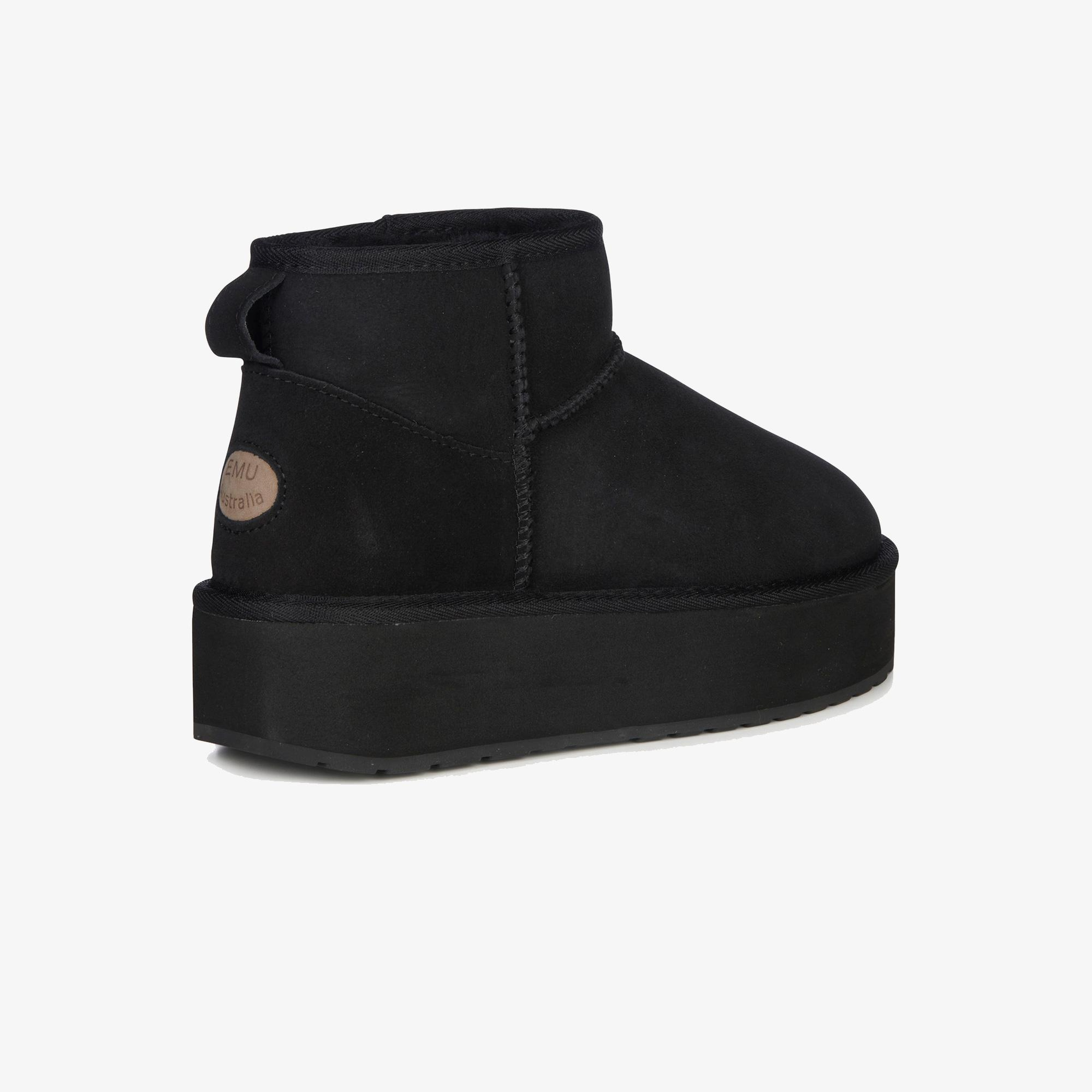 Emu Australia Stinger Micro Flatform Kadın Siyah Bot