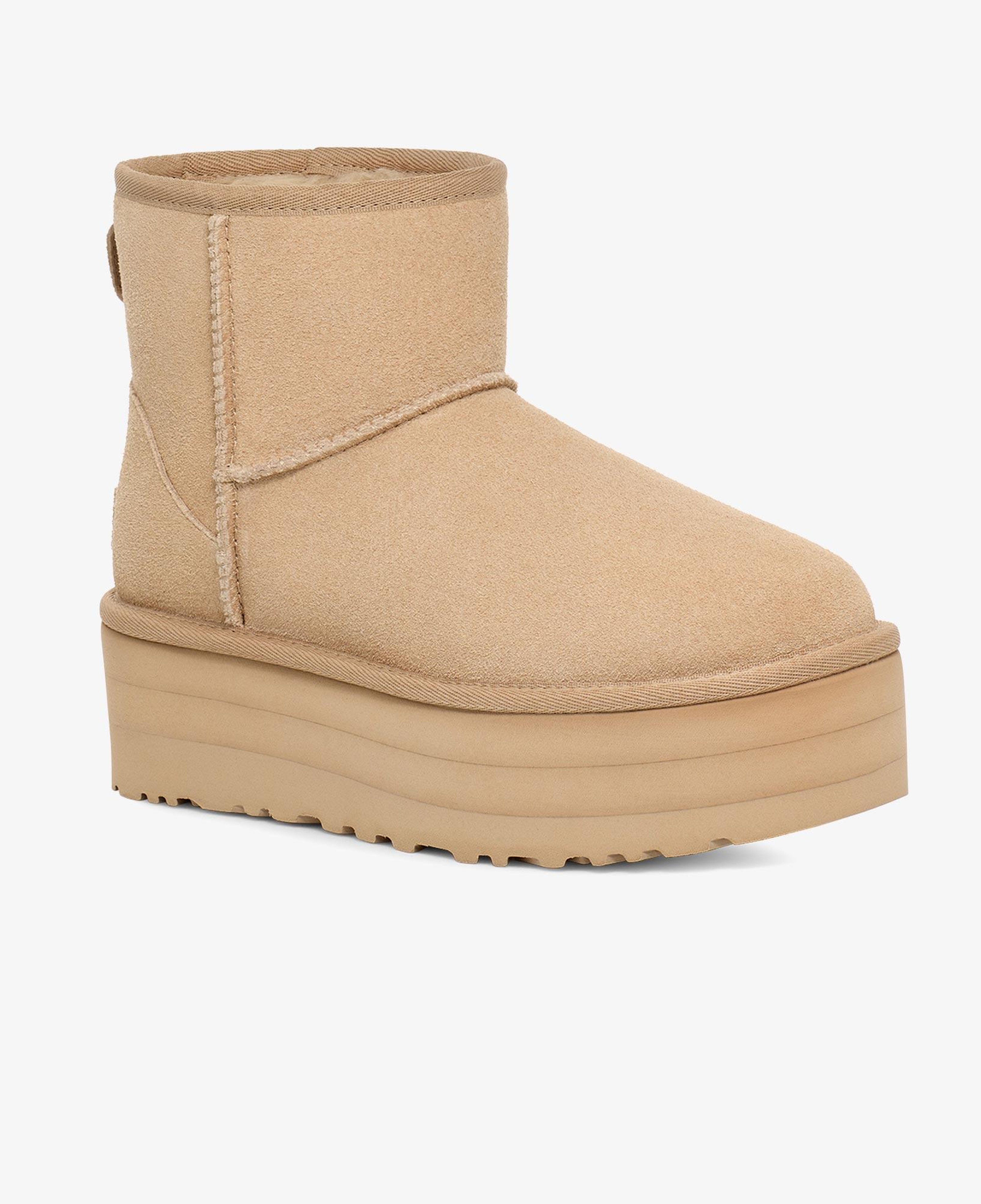 UGG Classic Mini Platform Kadın Krem Rengi Bot