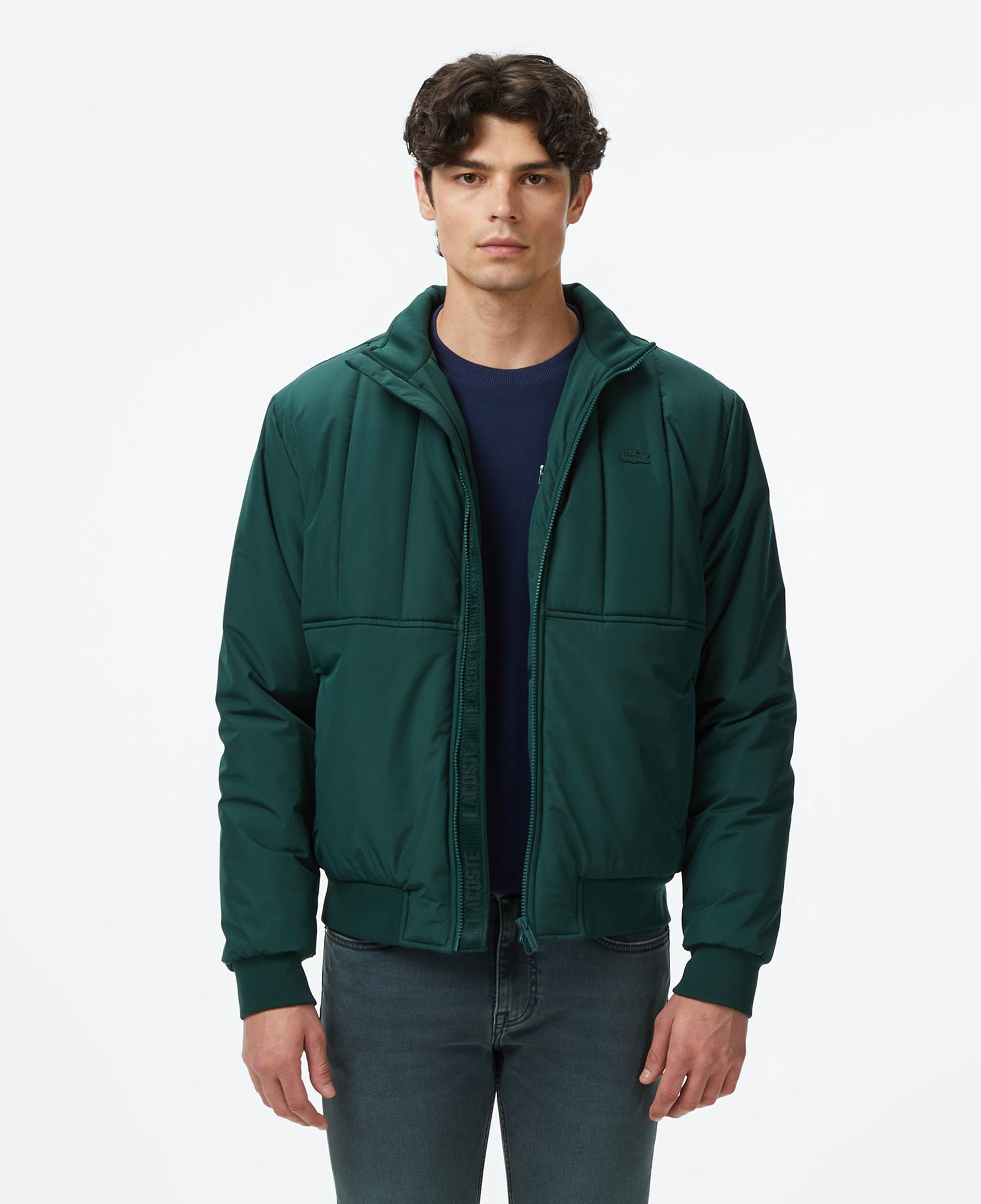 Lacoste Erkek Dik Yaka Koyu Yeşil Mont