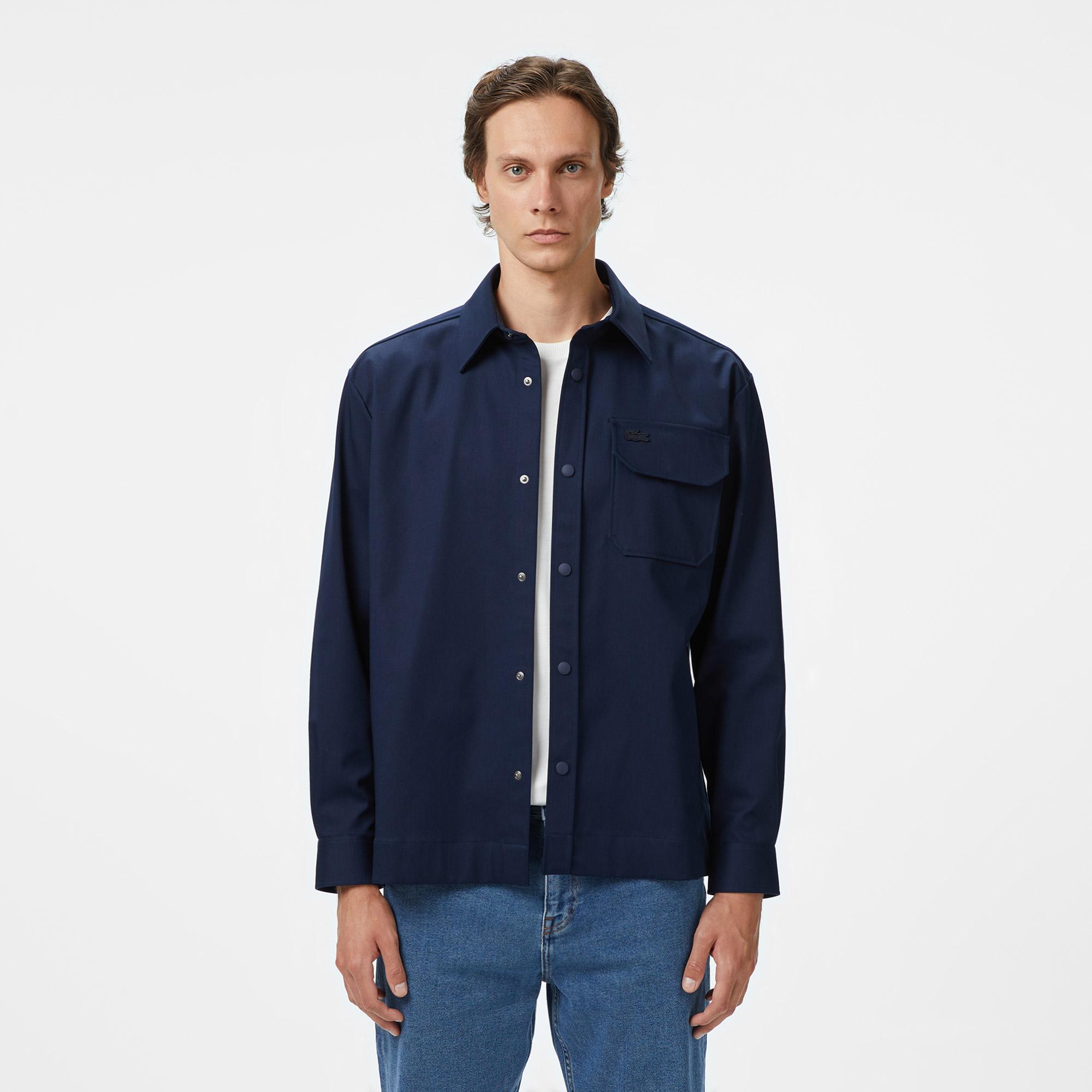 Lacoste Erkek Relaxed Fit Lacivert Gömlek