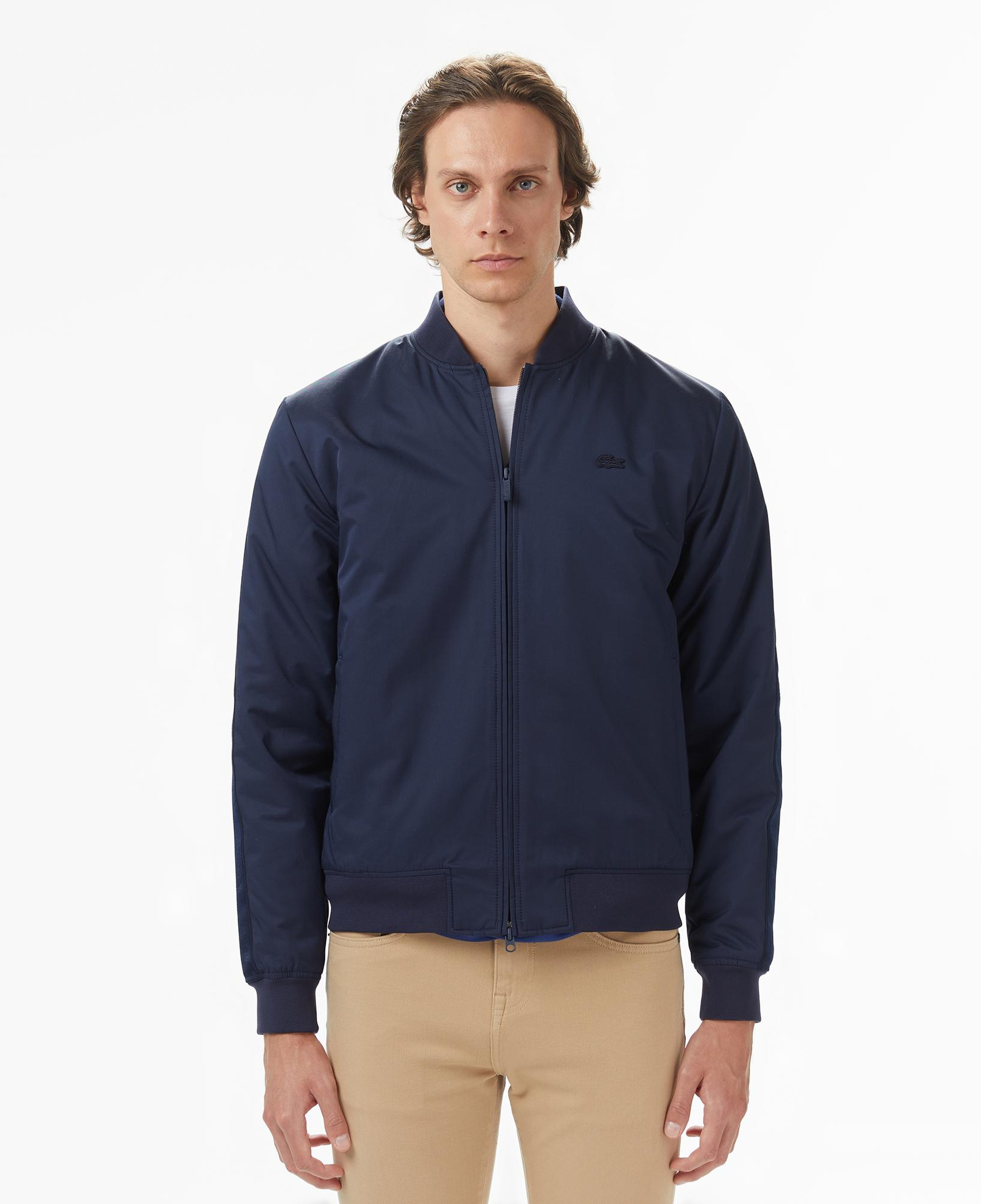 Lacoste Erkek Dik Yaka Lacivert Bomber Ceket