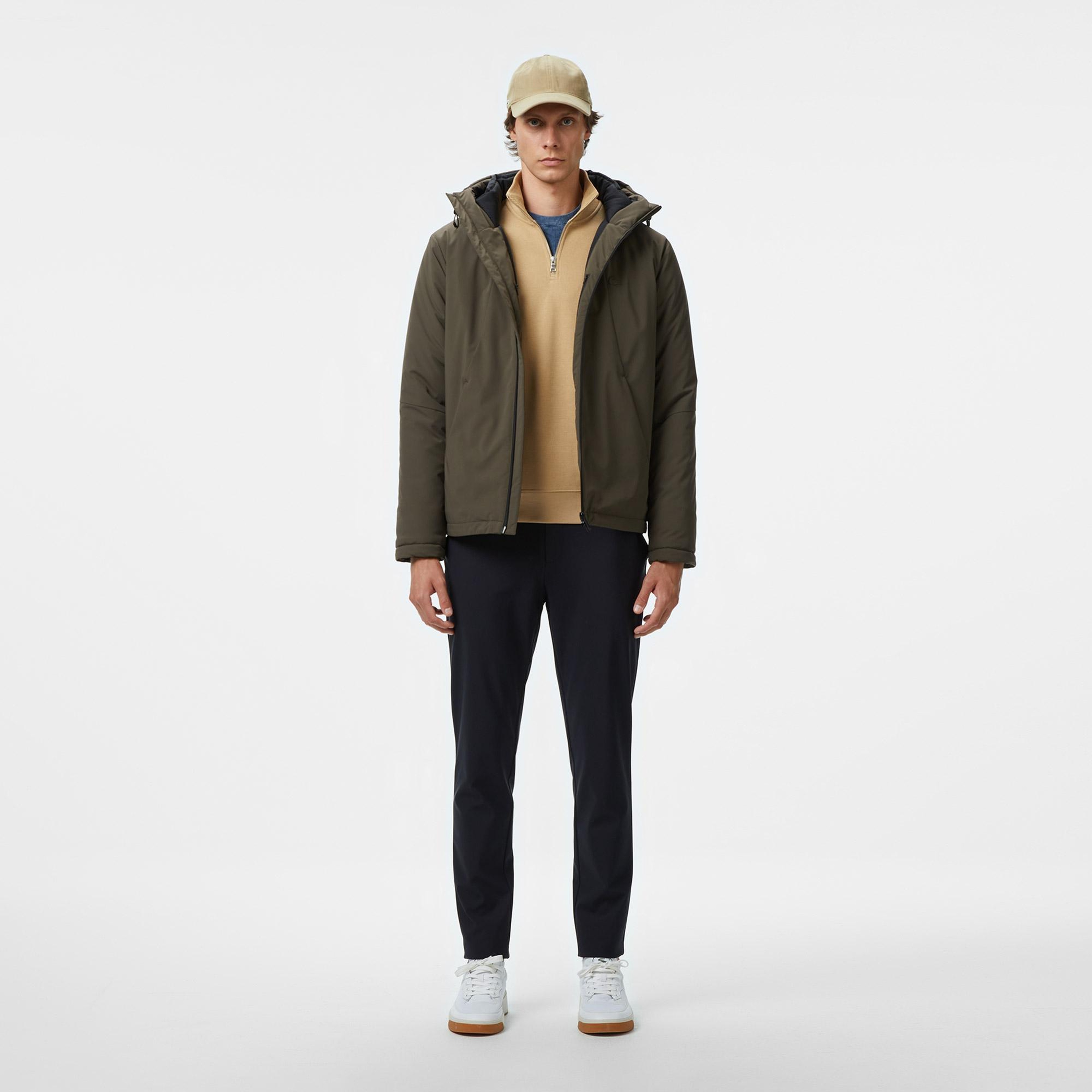 Lacoste Erkek Kapüşonlu Haki Mont