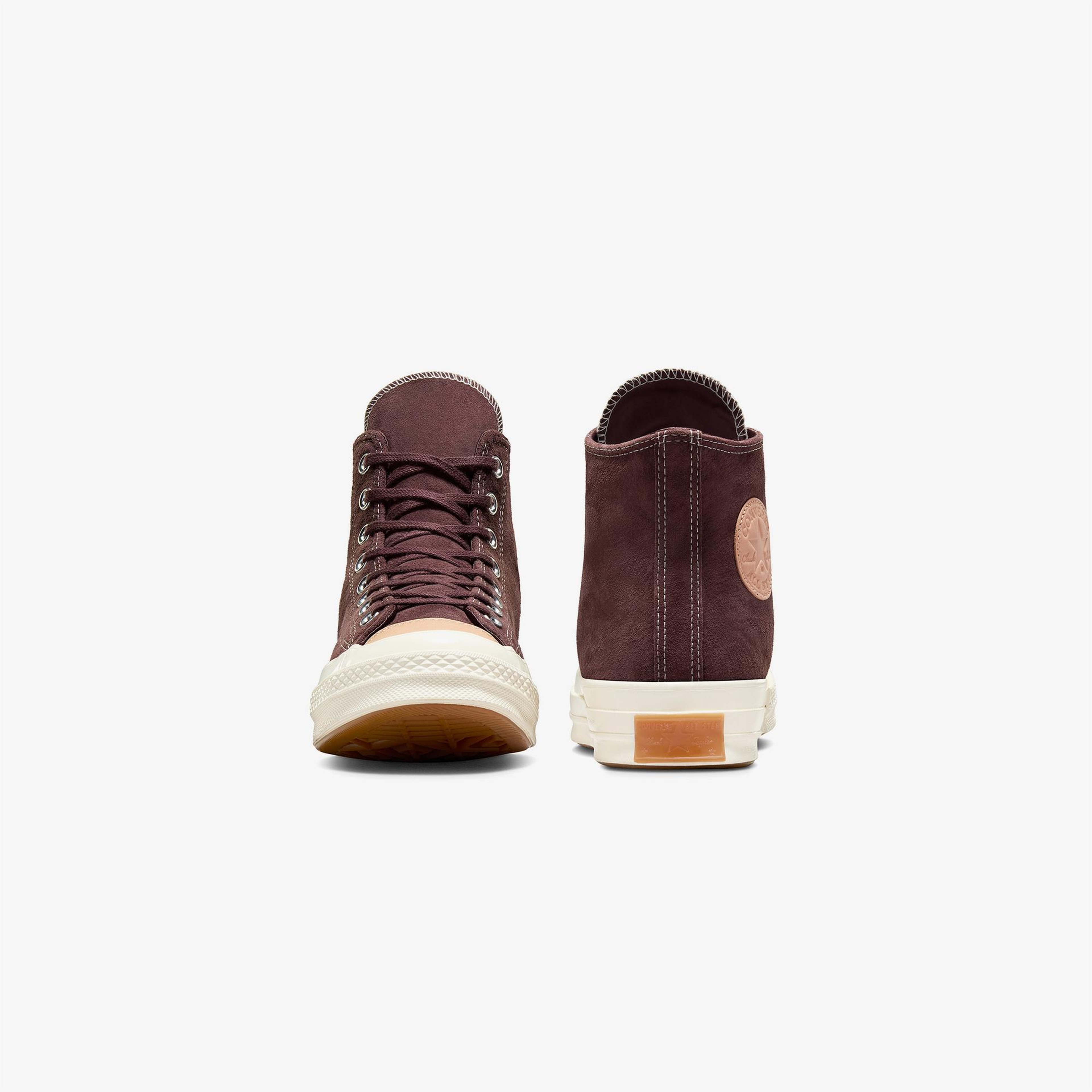 Converse Chuck 70 Taylored Lux Unisex Kahverengi Deri Sneaker