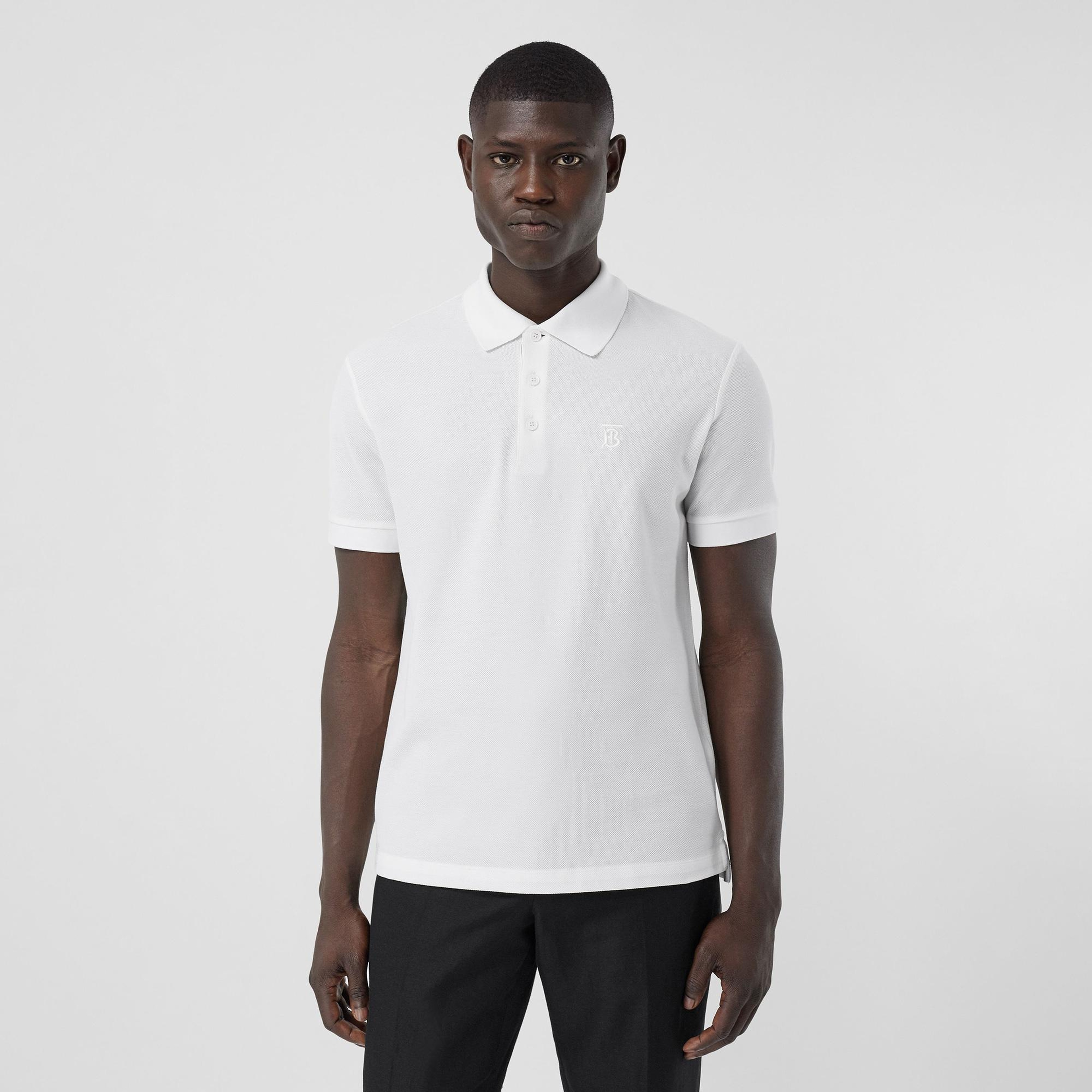 Burberry Eddie Monogram Motif Cotton Piqu