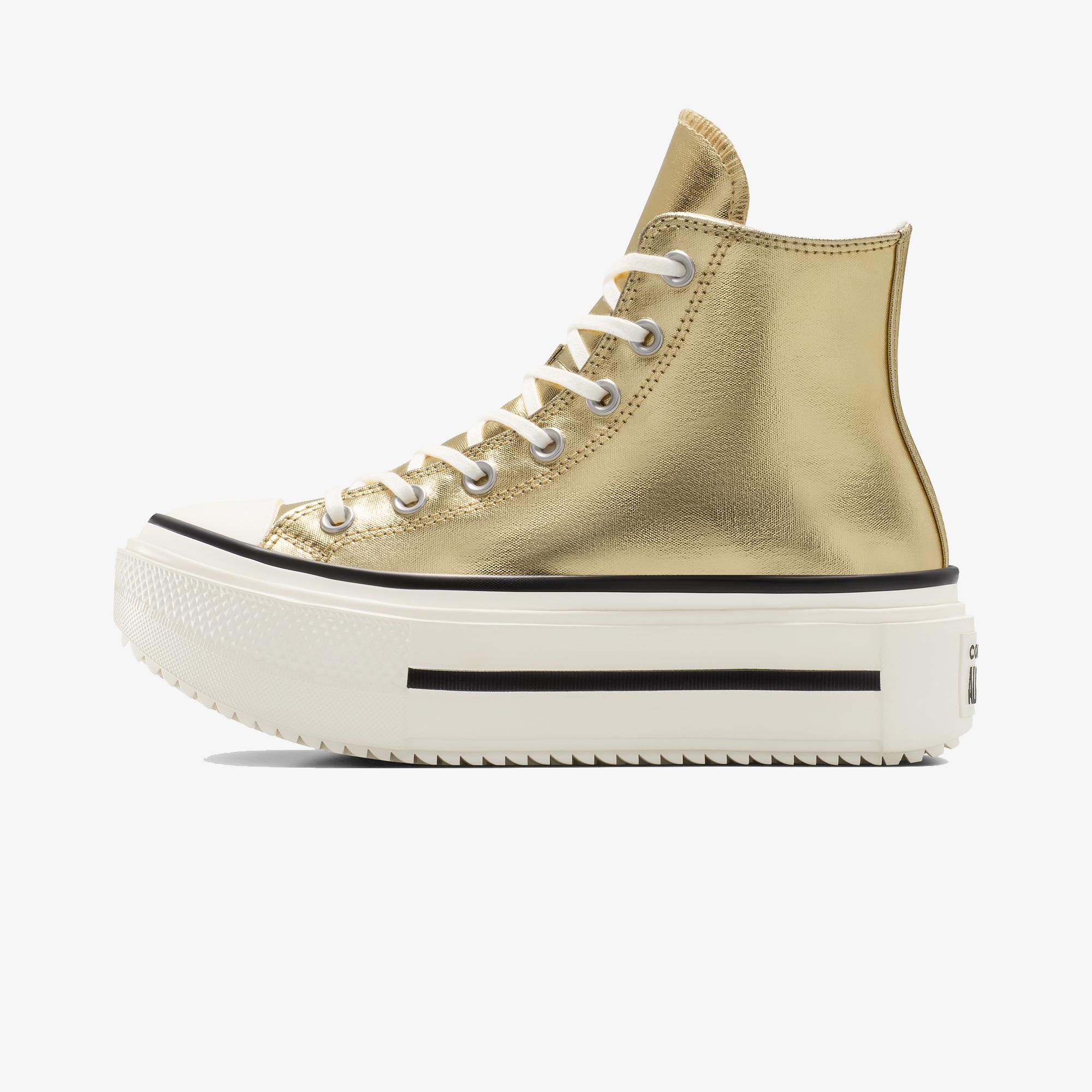 Converse Chuck Taylor All Star Lift Double Stack Unisex Altın Sneaker