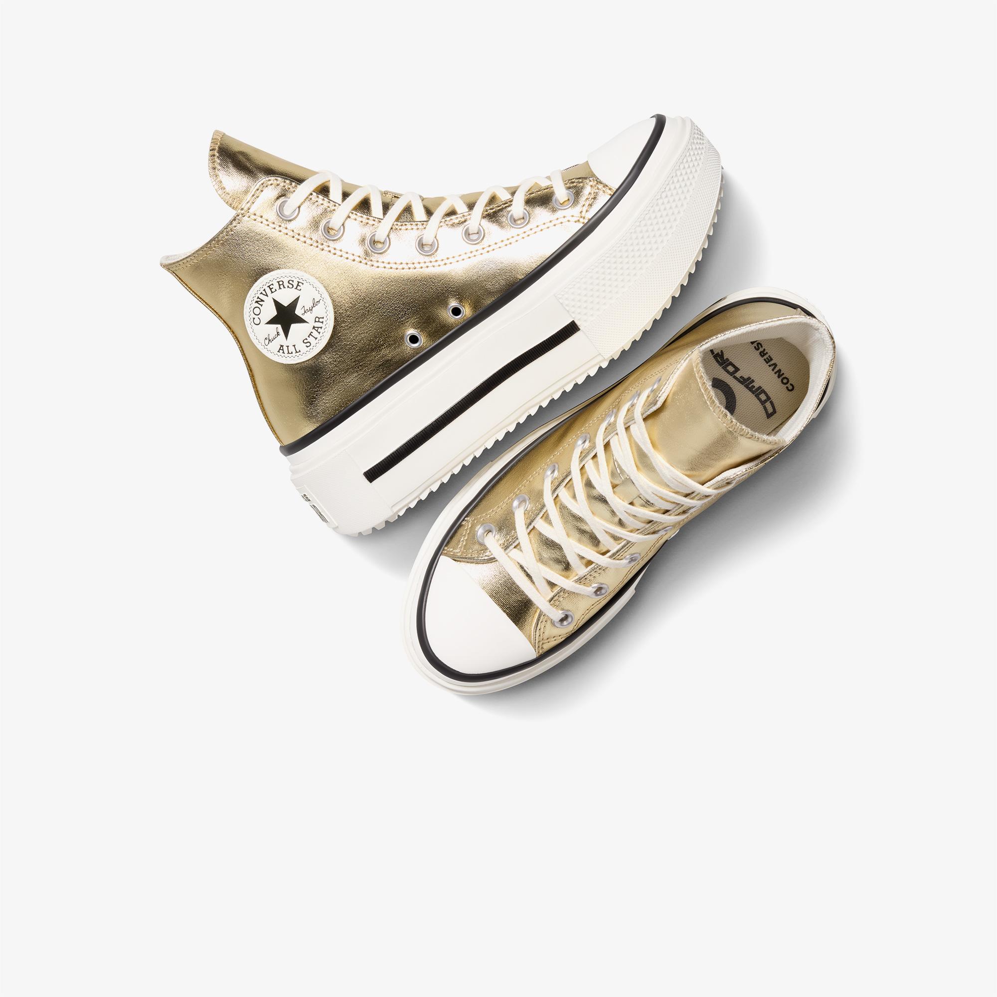 Converse Chuck Taylor All Star Lift Double Stack Unisex Altın Sneaker