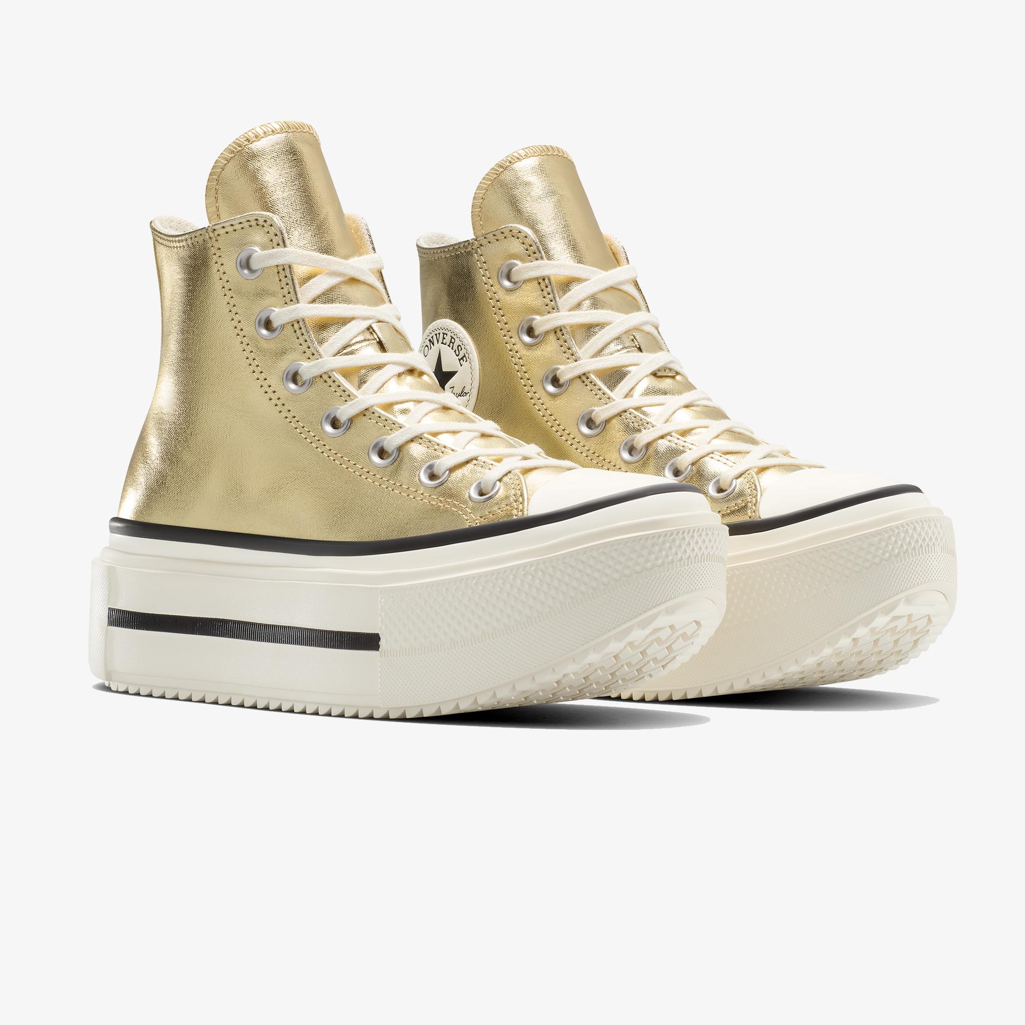 Converse Chuck Taylor All Star Lift Double Stack Unisex Altın Sneaker
