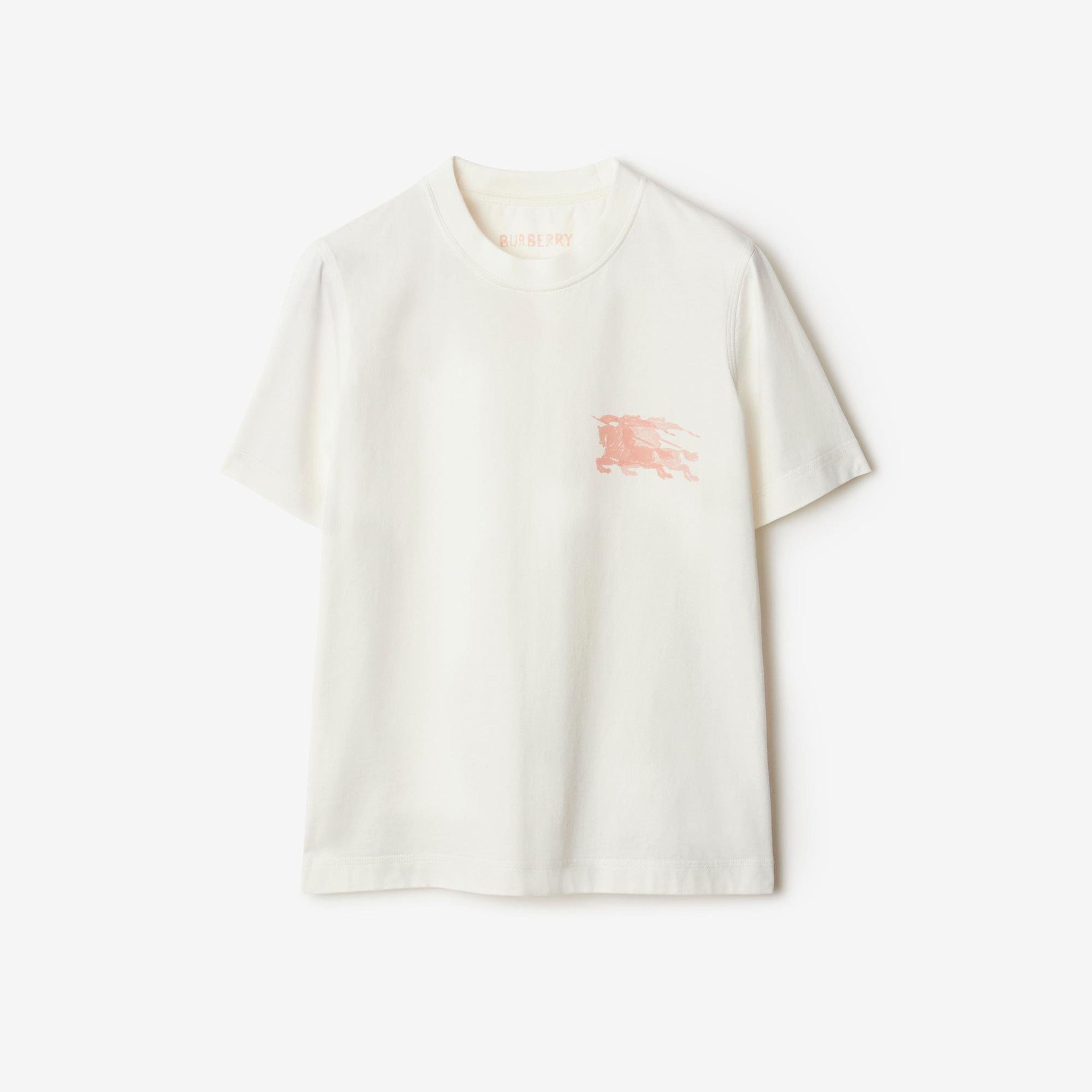 Burberry For Cotton Kadın Beyaz T-Shirt