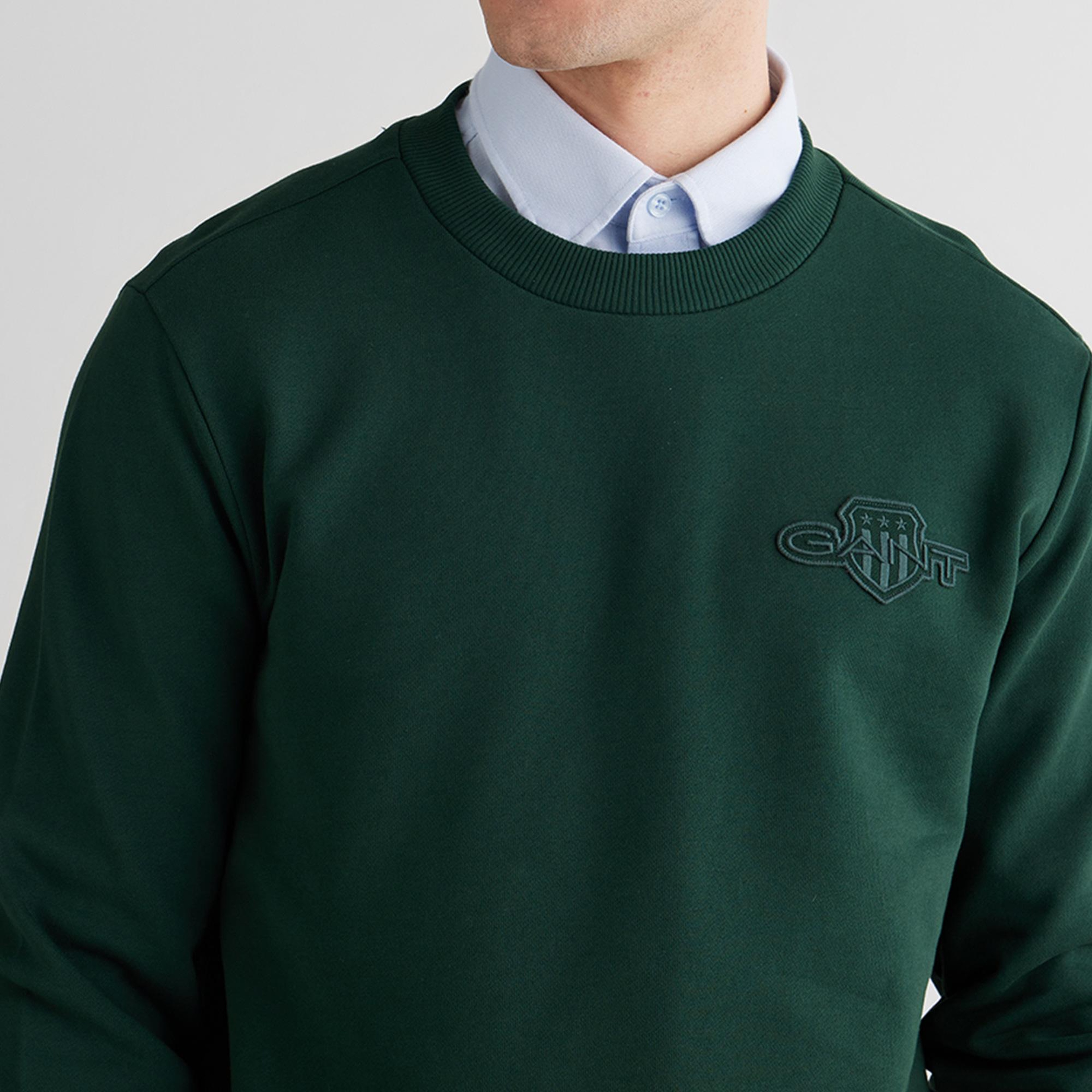 GANT Erkek Yeşil Regular Fit Sweatshirt