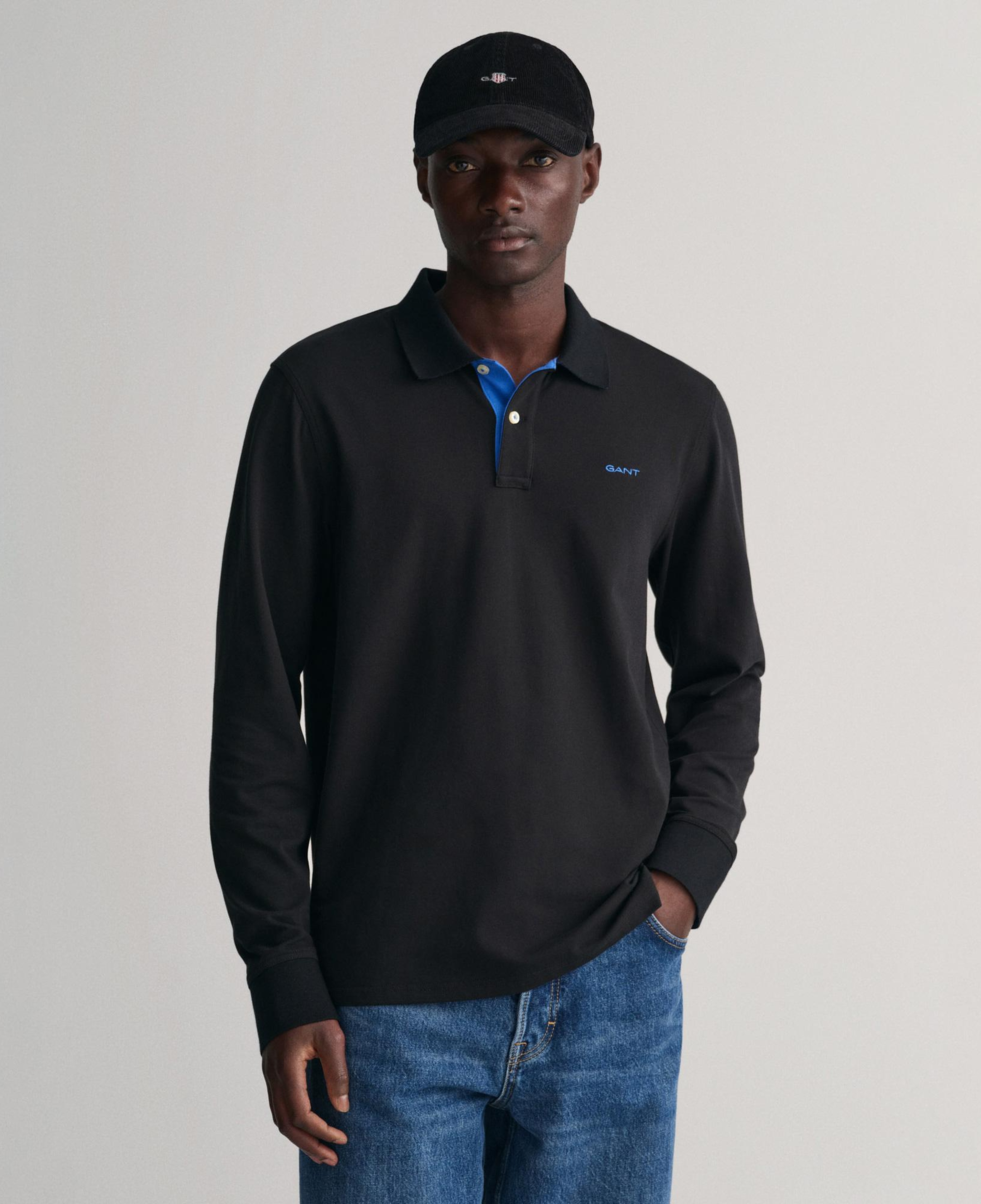 GANT Erkek Siyah Regular Fit Polo
