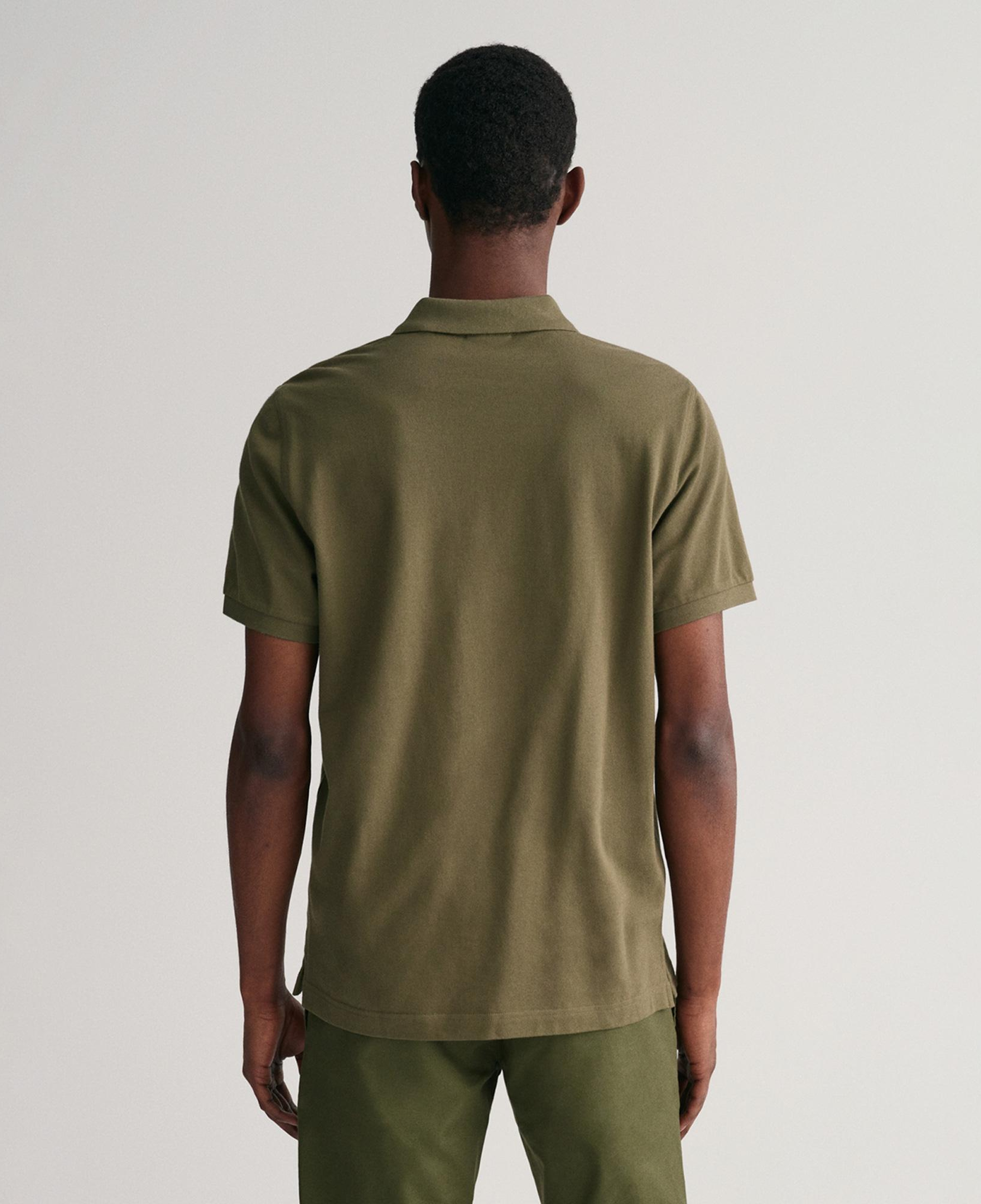 GANT Erkek Yeşil Regular Fit Polo