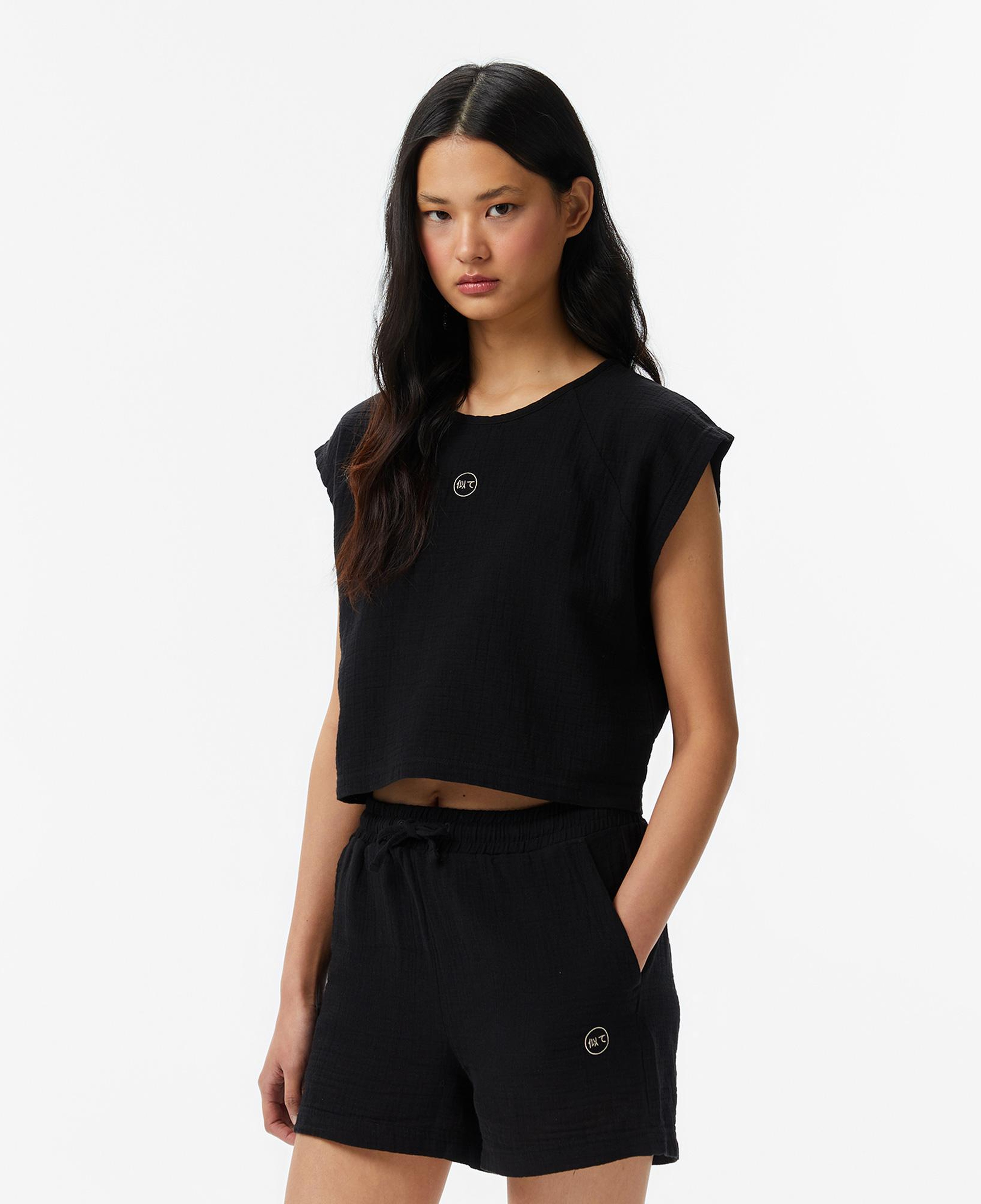 UNITED4 Regular Fit Kadın Siyah Atlet