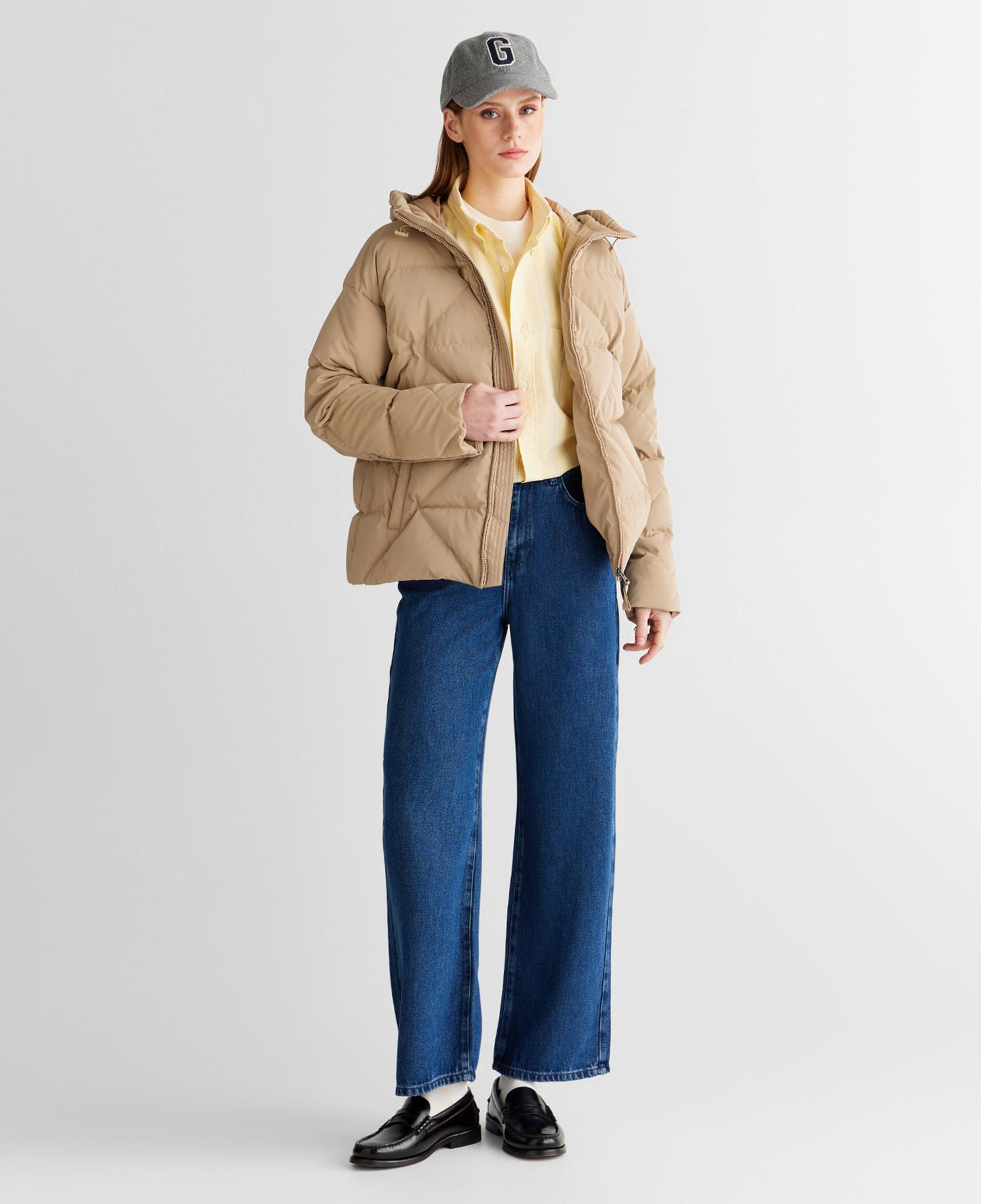 GANT Kadın Bej Regular Fit Fermuarlı Ceket