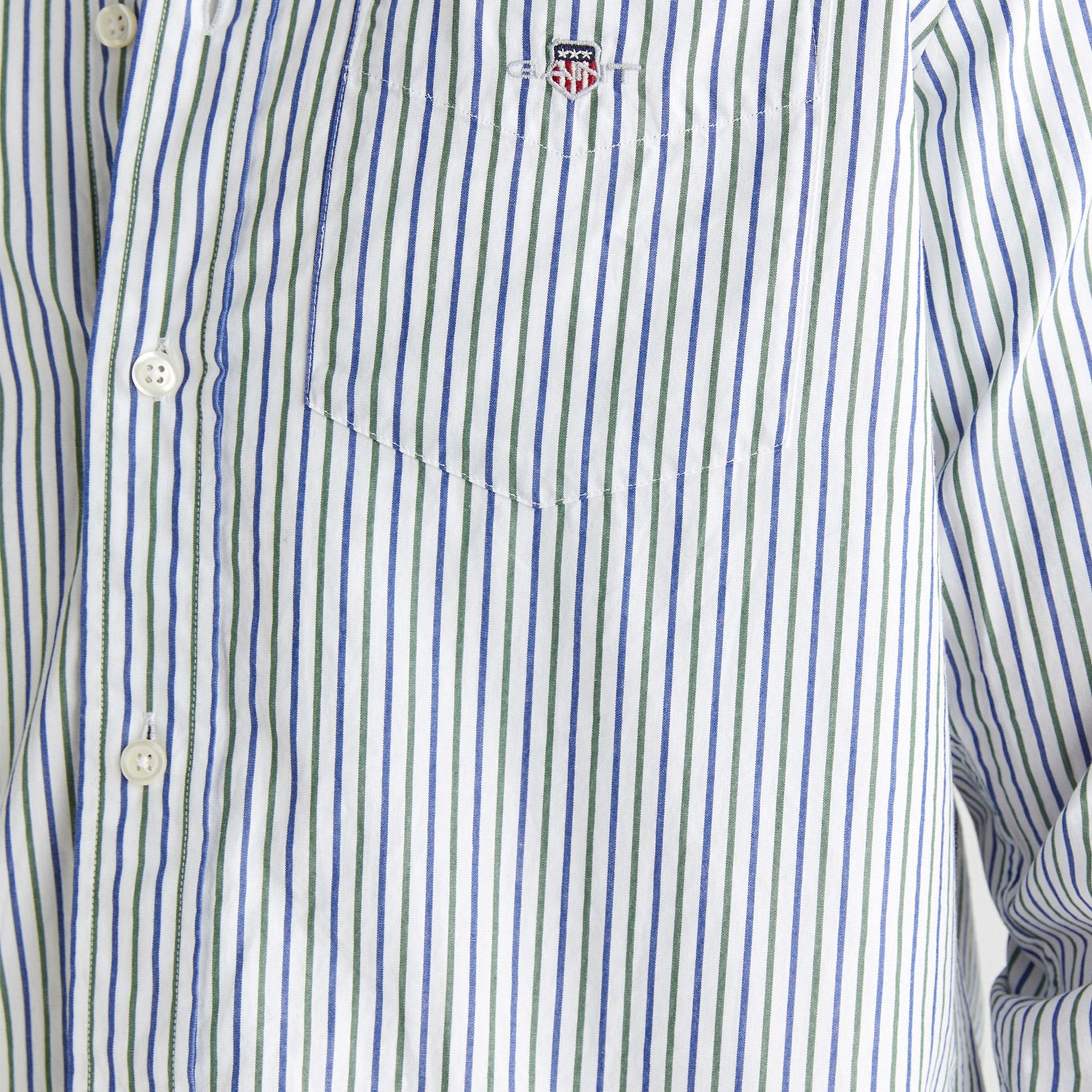 GANT Erkek Yeşil Regular Fit Düğmeli Gömlek